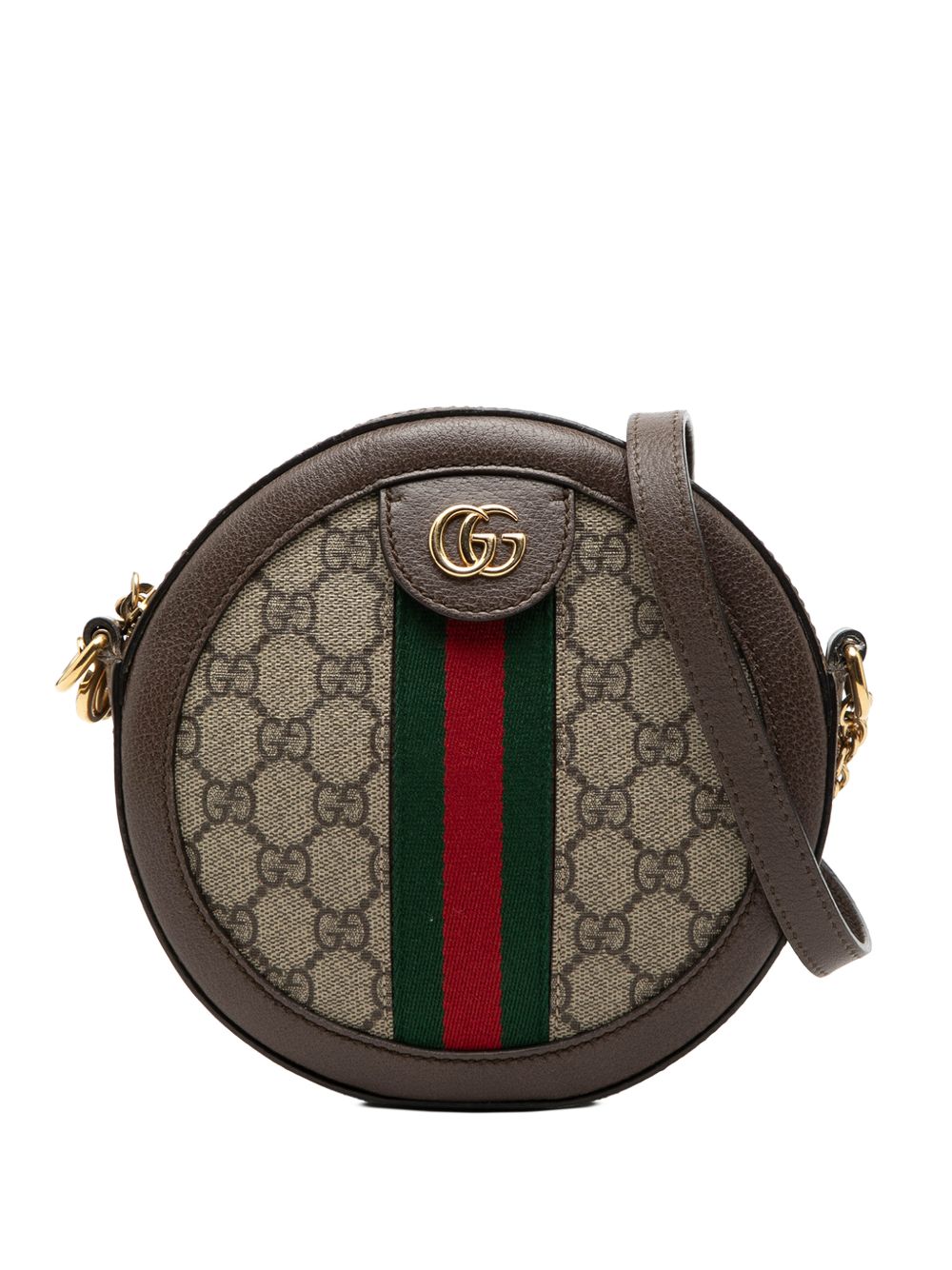 2016-2026 Mini GG Supreme Web Ophidia Round crossbody bag