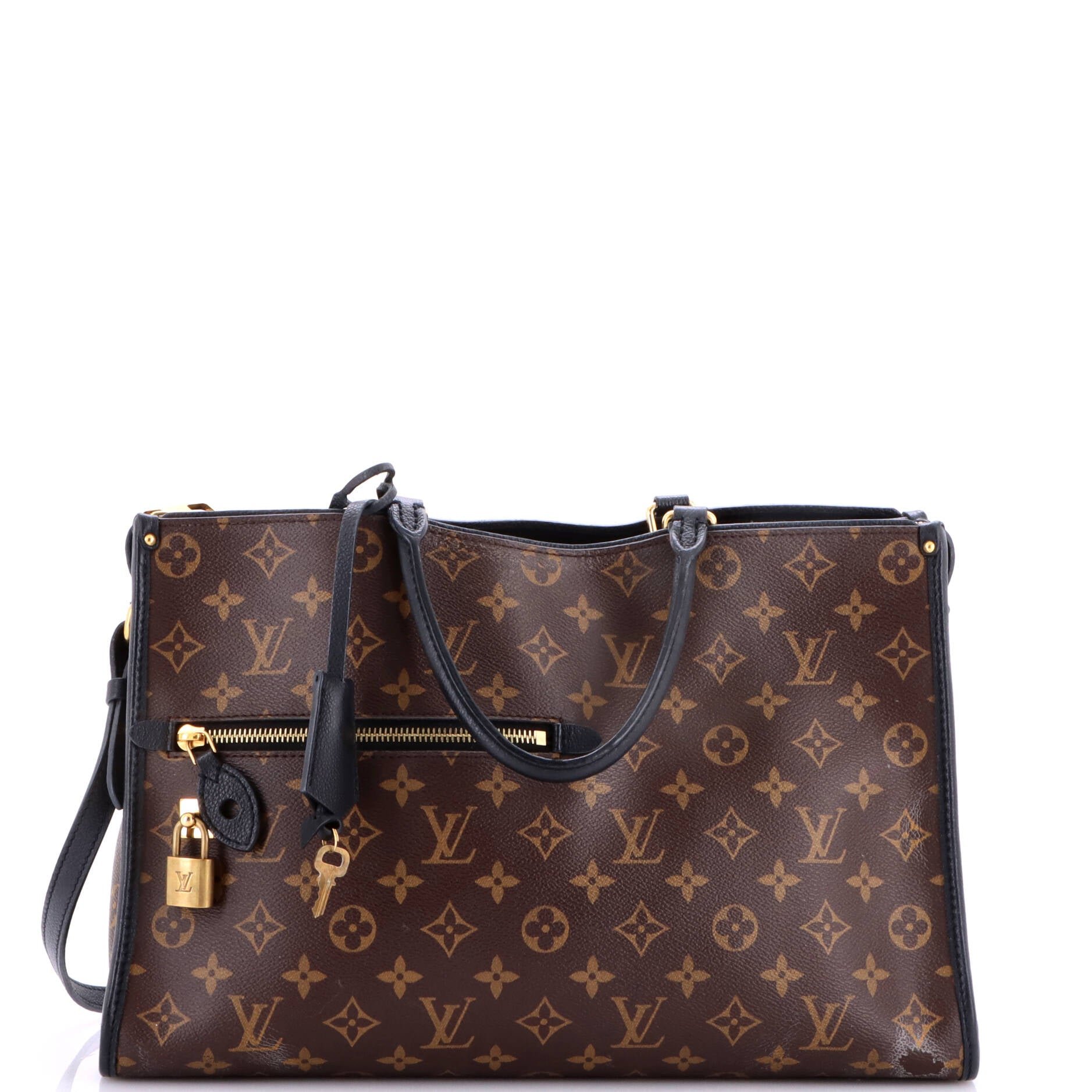 Popincourt NM Handbag Monogram Canvas with Leather MM