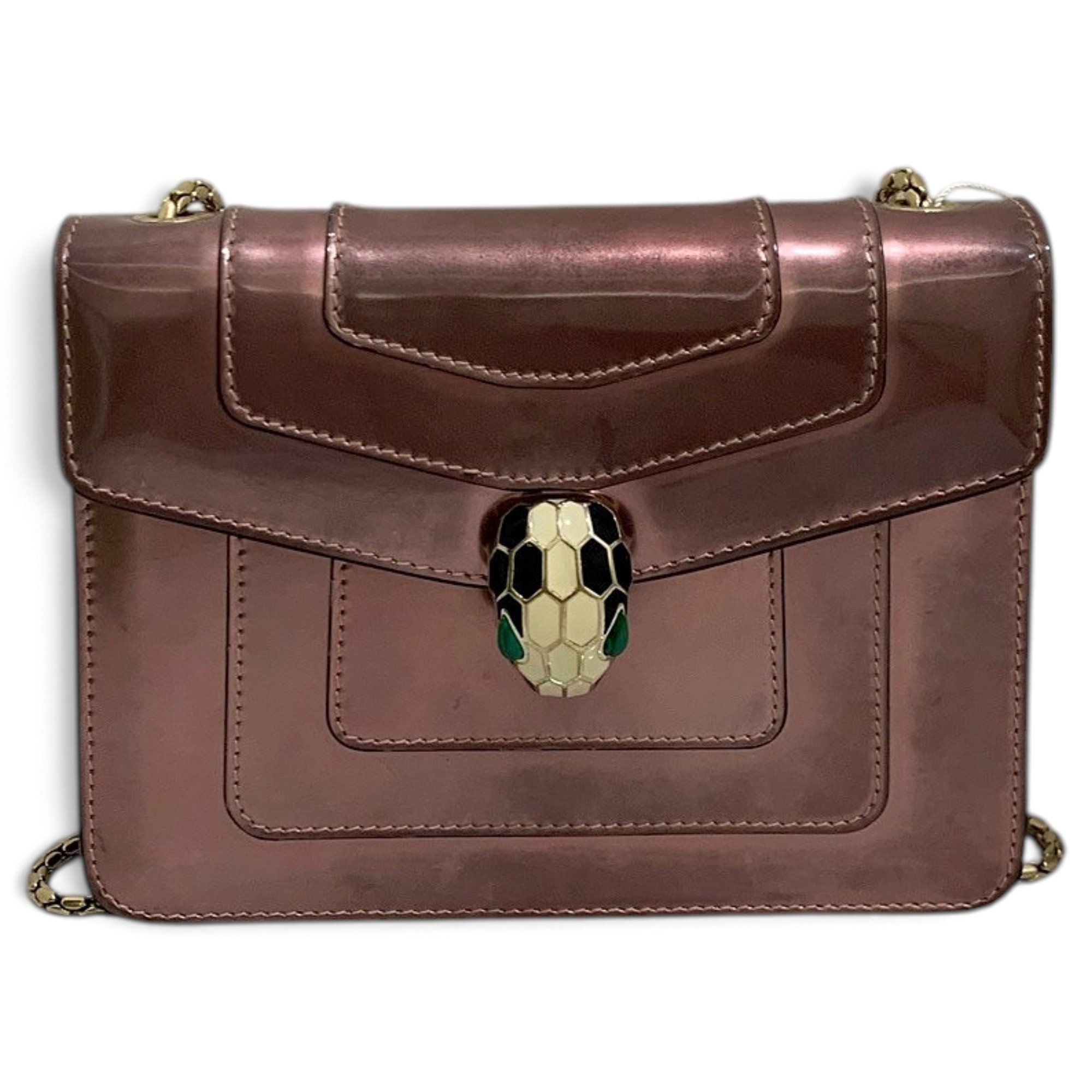Serpenti patent leather crossbody bag