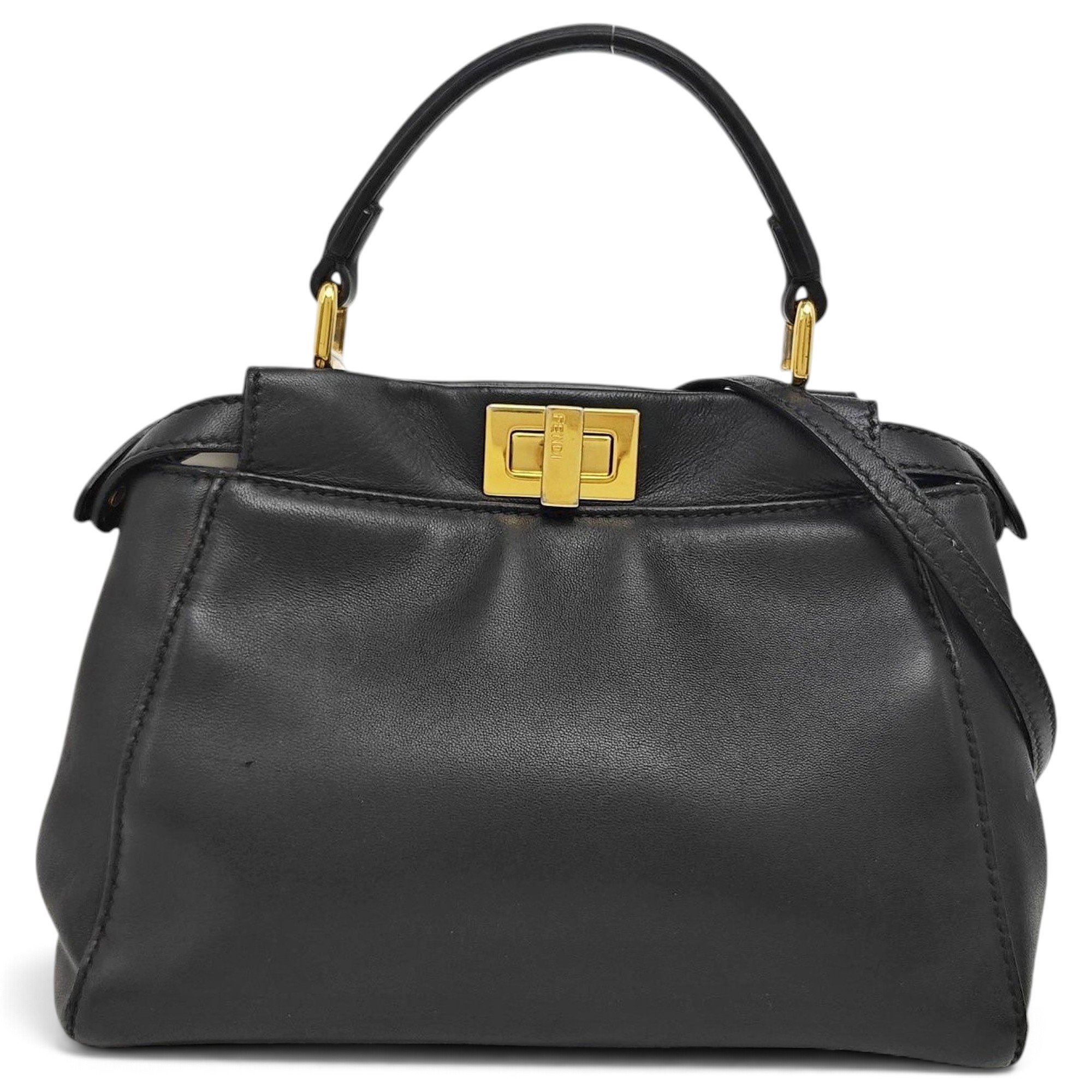 Peekaboo leather handbag