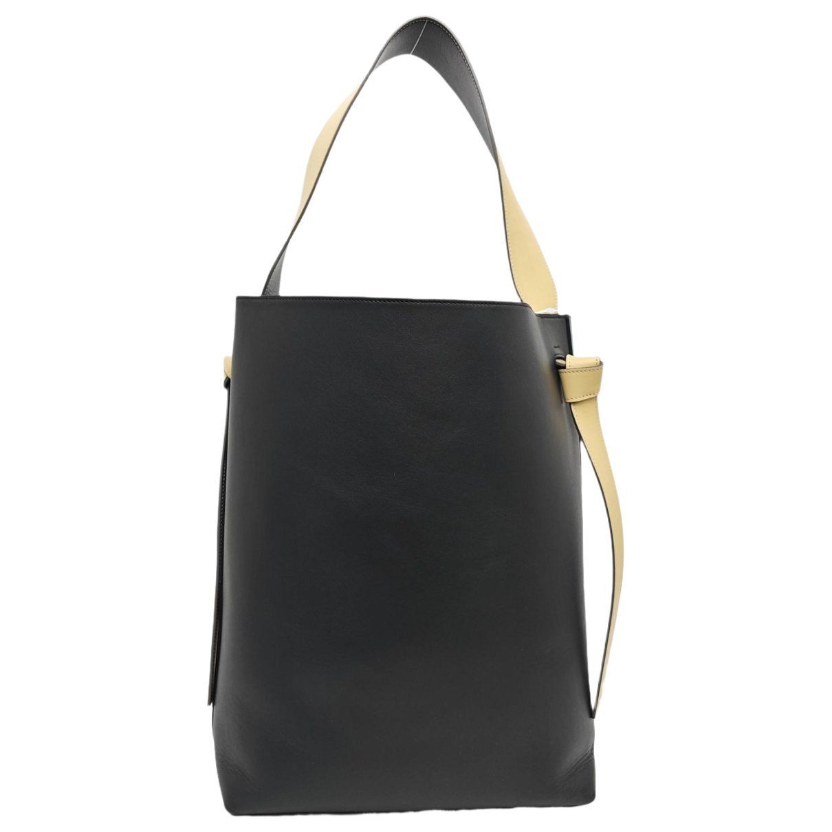 Twisted leather handbag