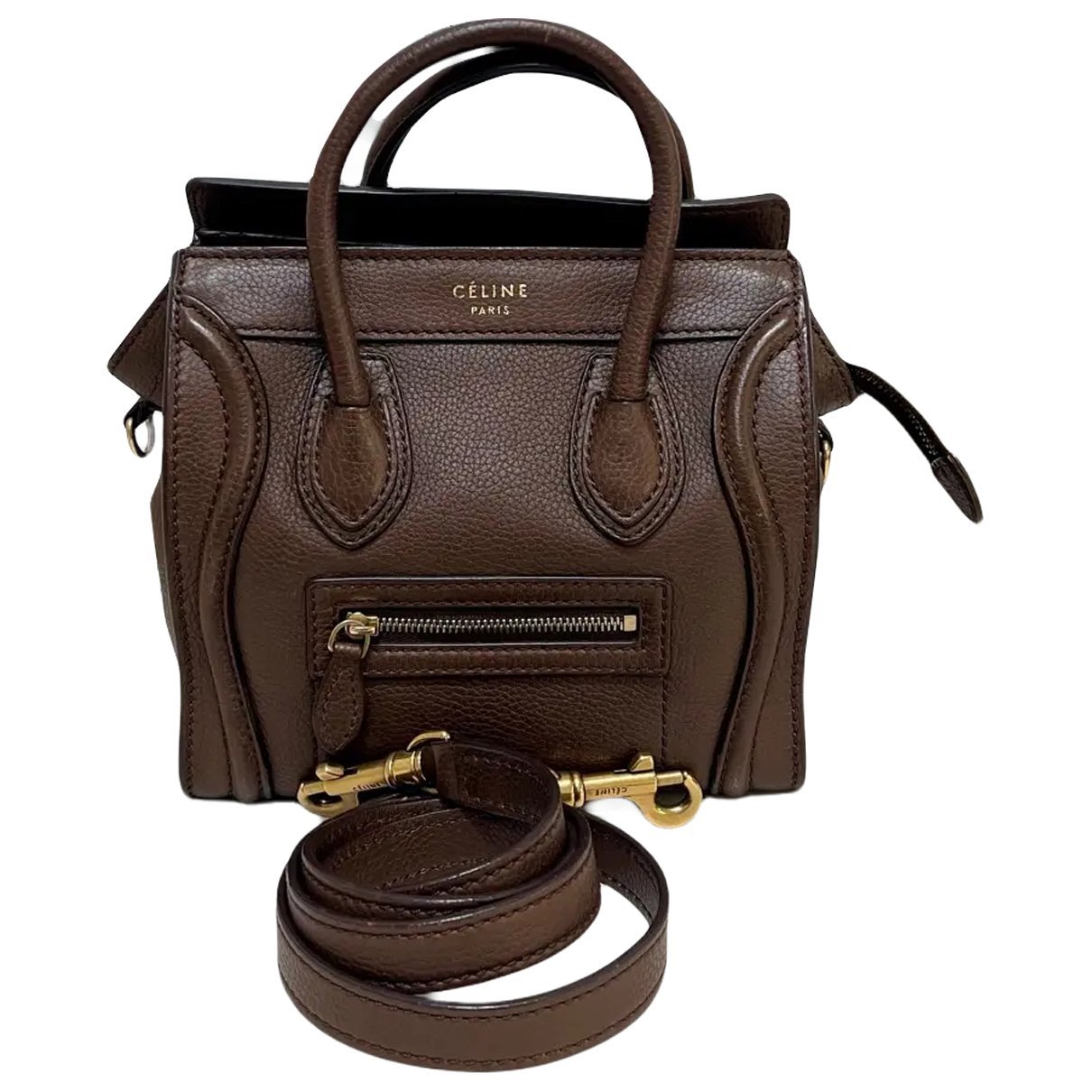 Luggage leather crossbody bag