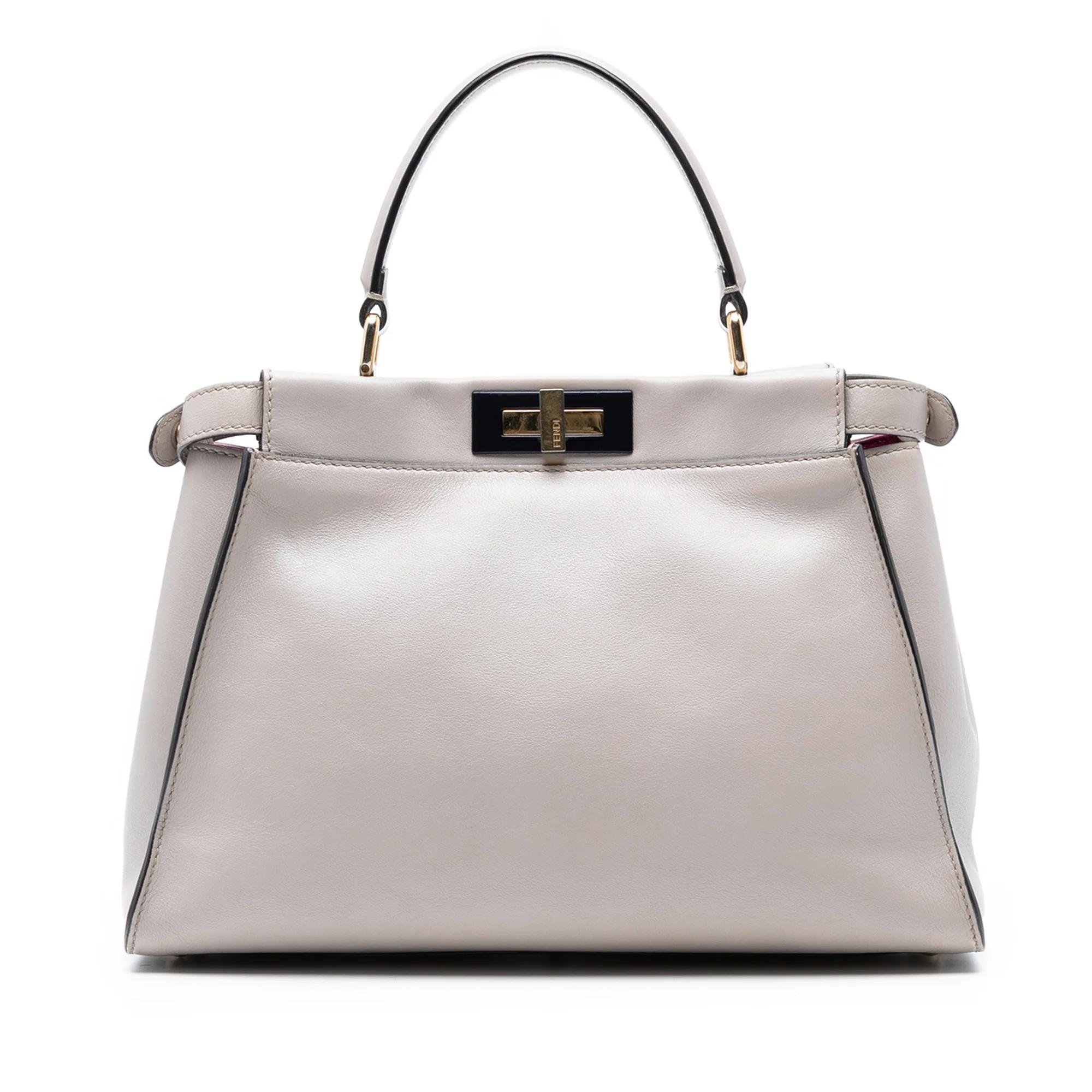 Fendi Peekaboo leather satchel