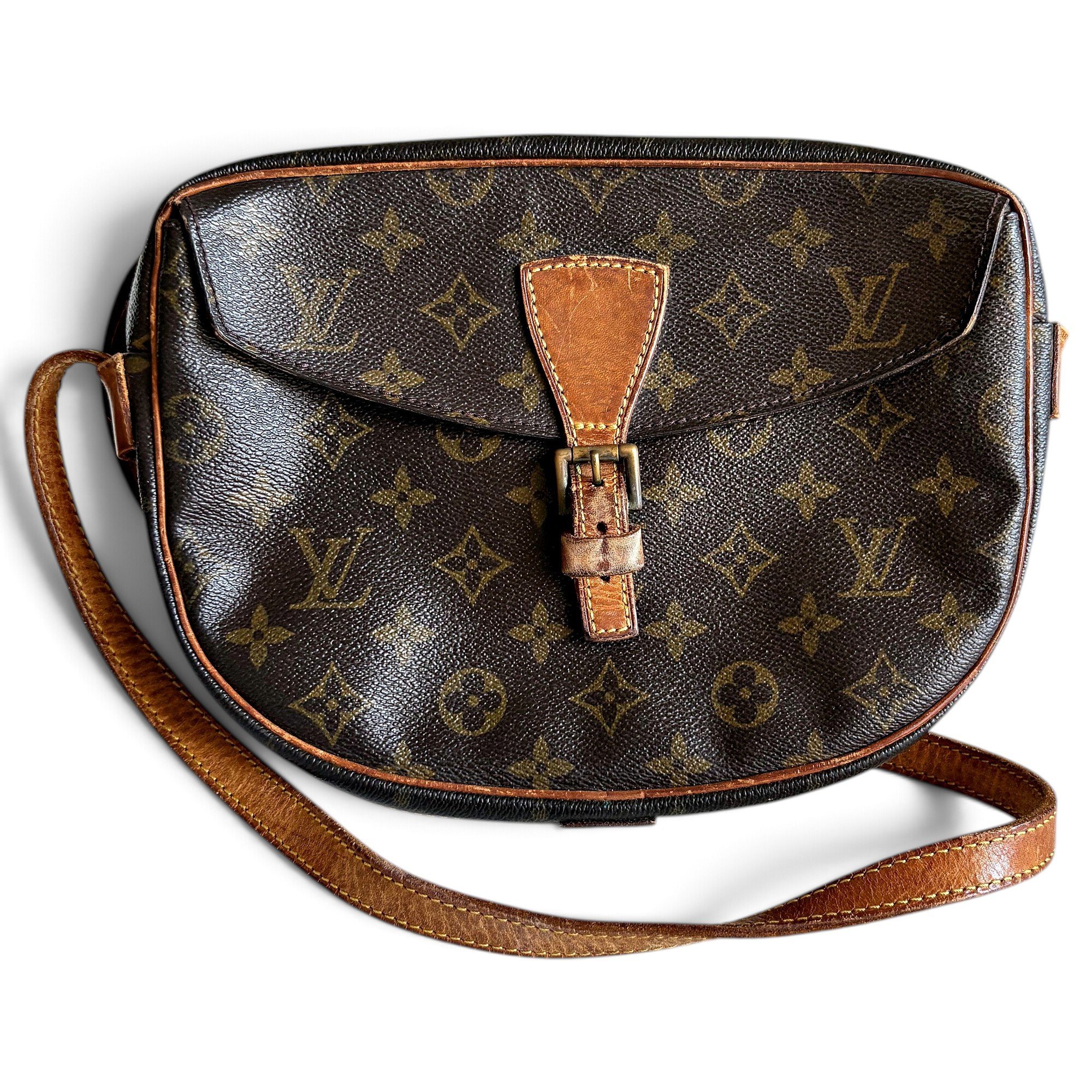 Jeune fille leather crossbody bag