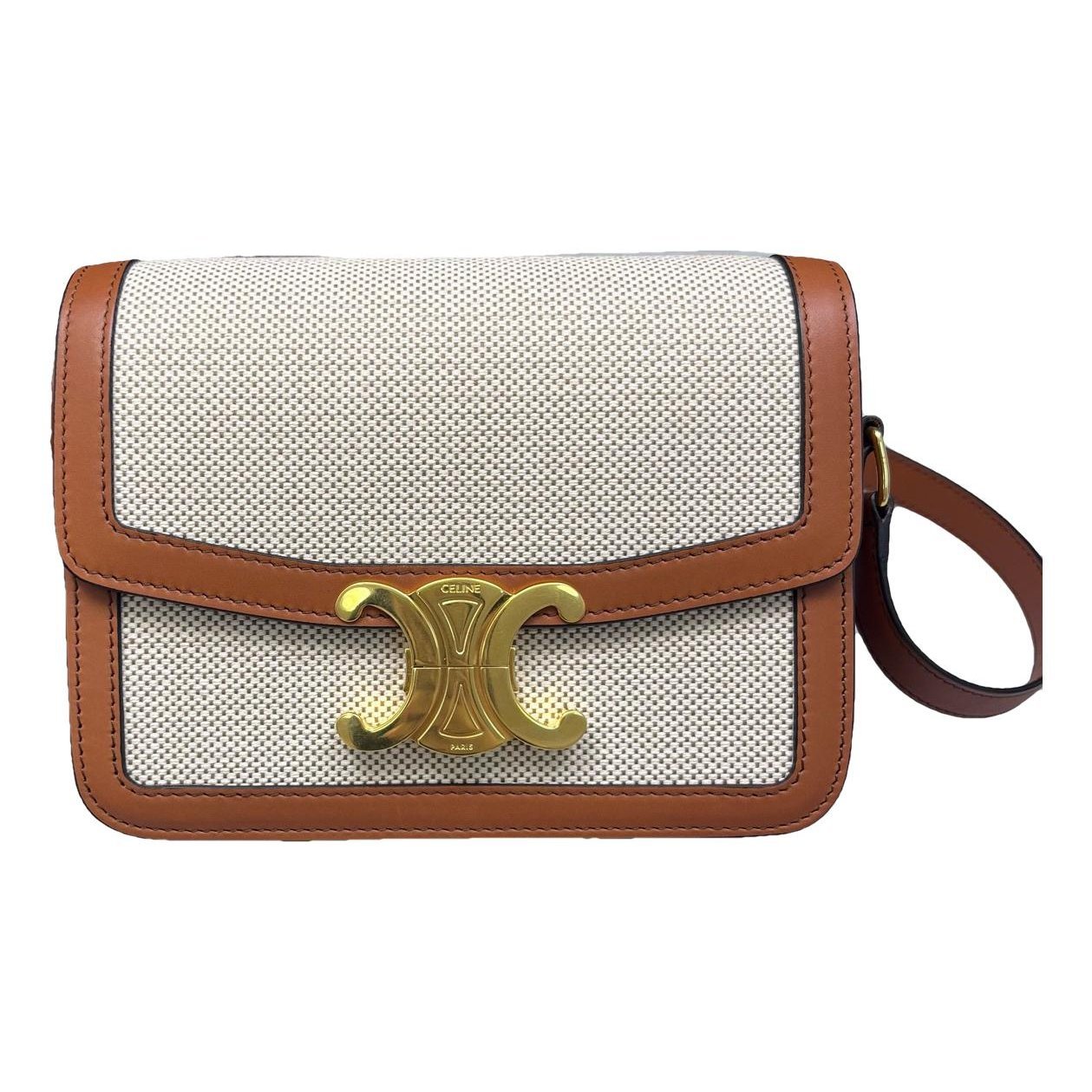 Triomphe leather handbag
