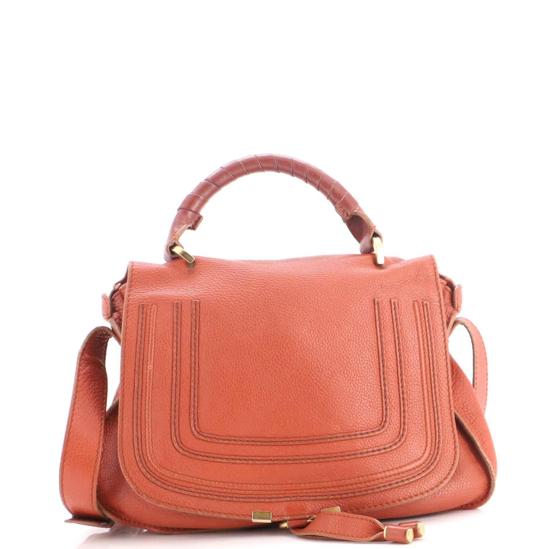 Marcie Top Handle Bag Leather Medium