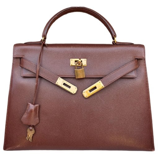 Kelly 32 leather handbag