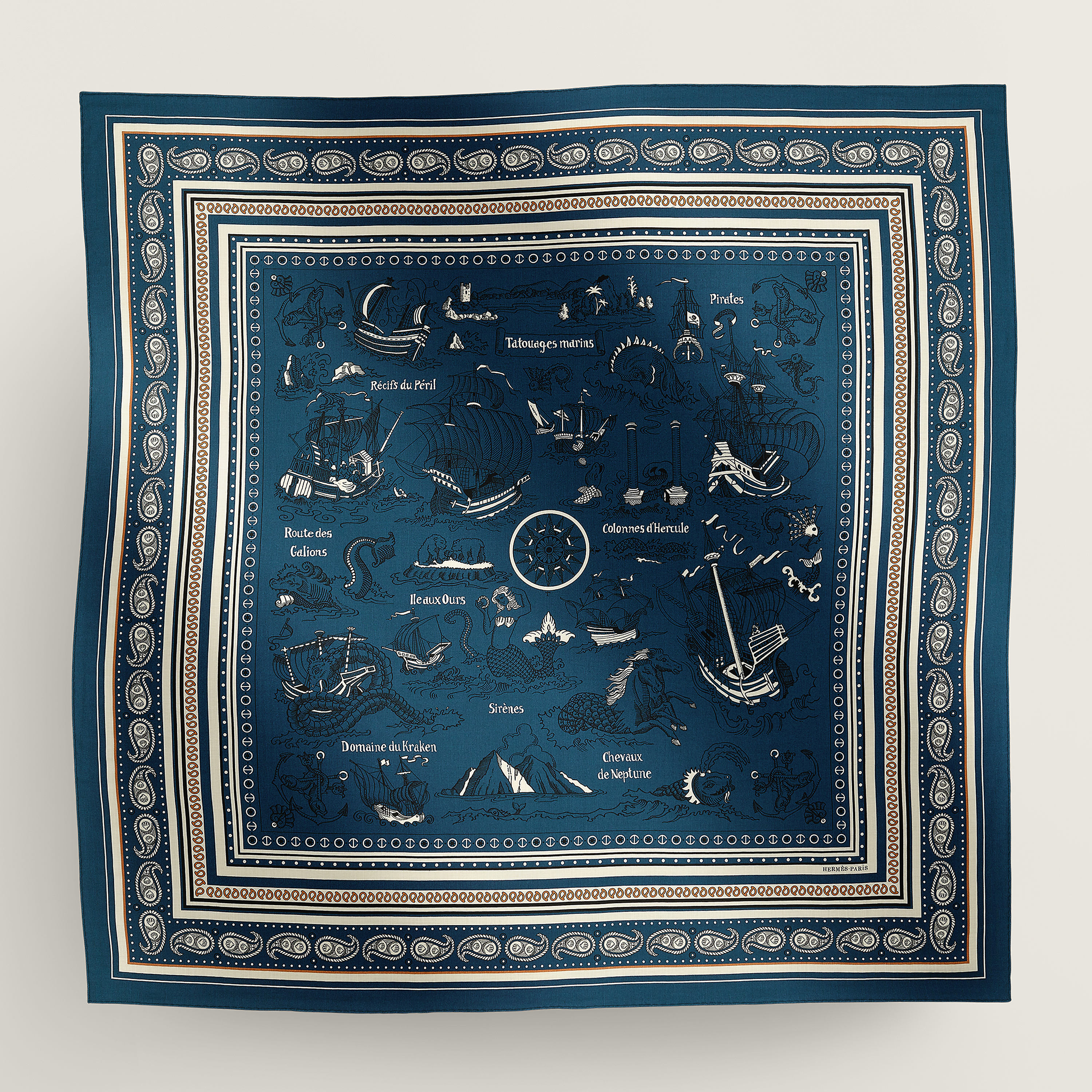 Tatouages Marins Bandana shawl 140