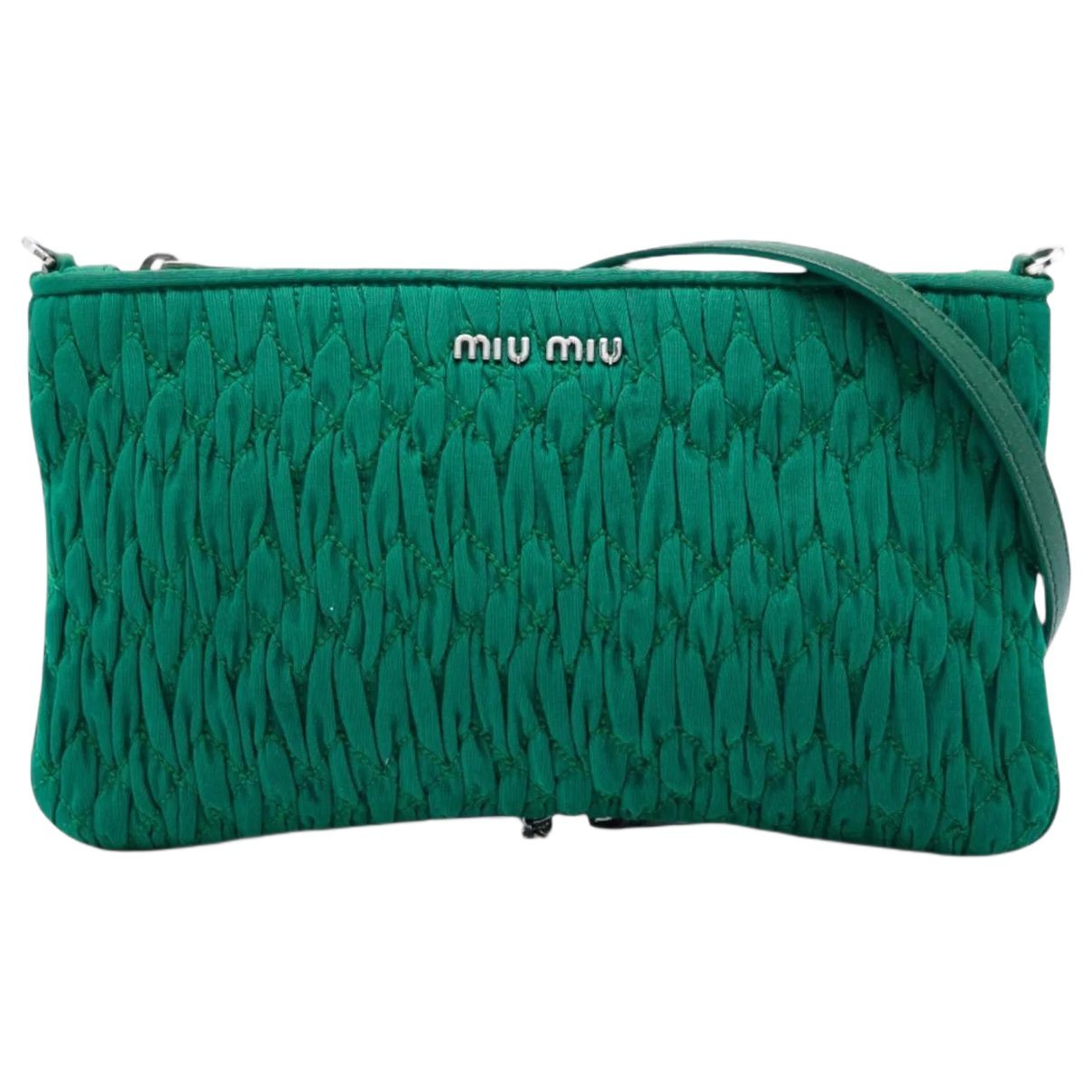 Miu Miu Matelassé cloth crossbody bag