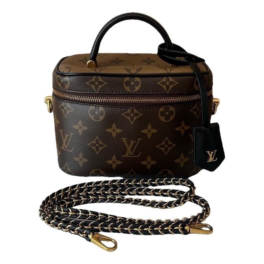 Vanity leather handbag