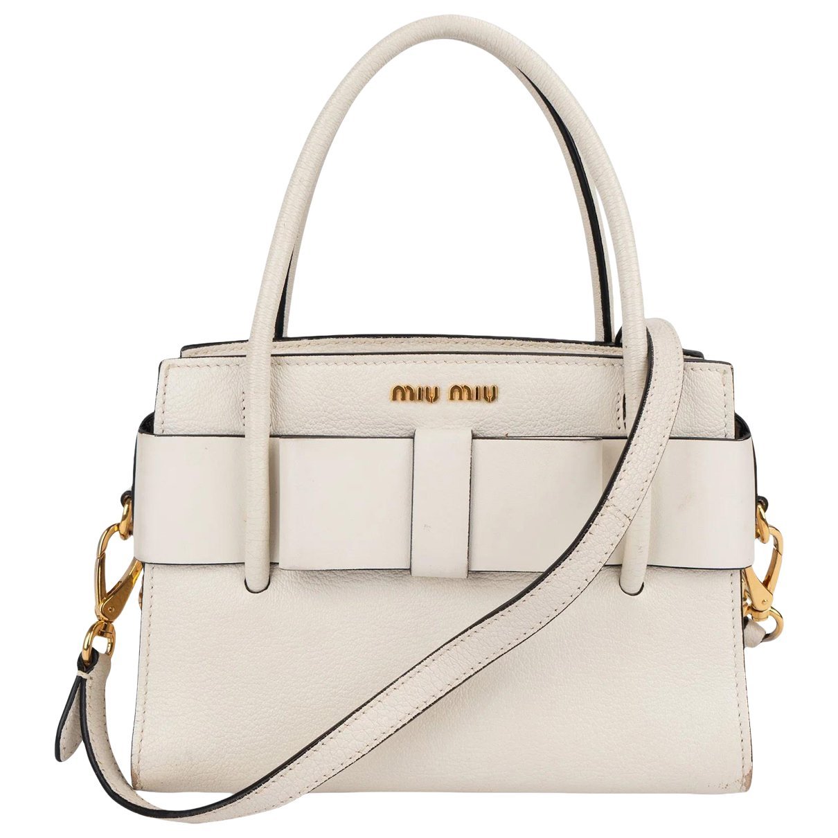 Madras leather handbag