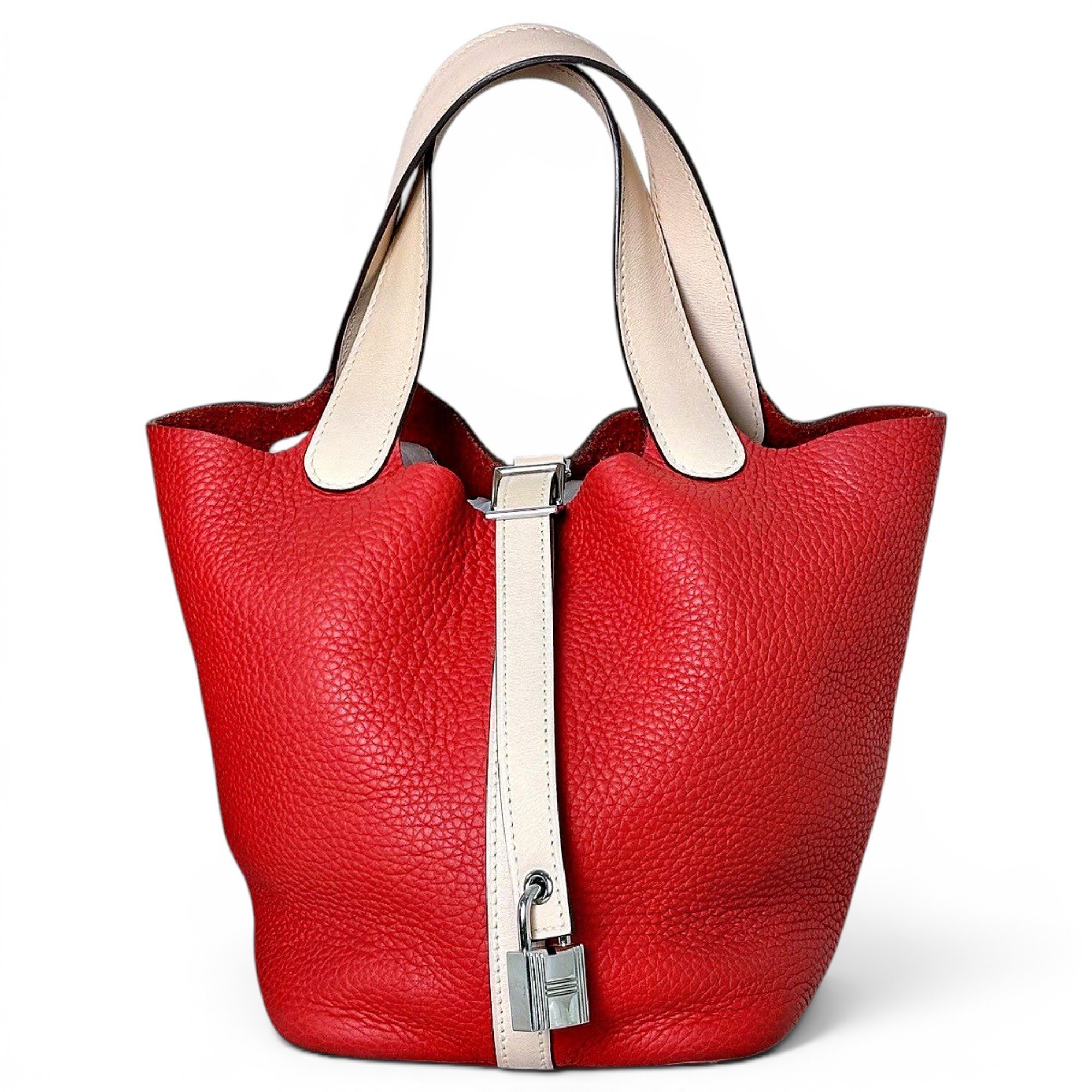 Picotin leather handbag