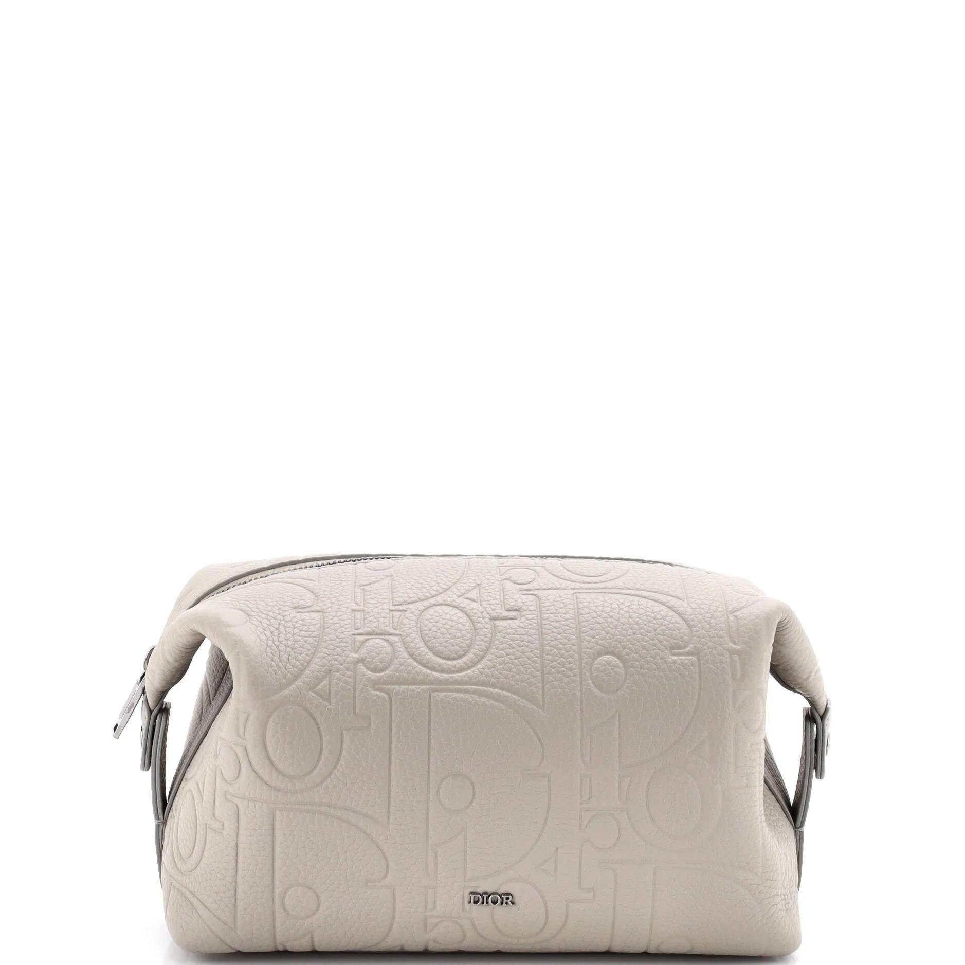 Leather clutch bag