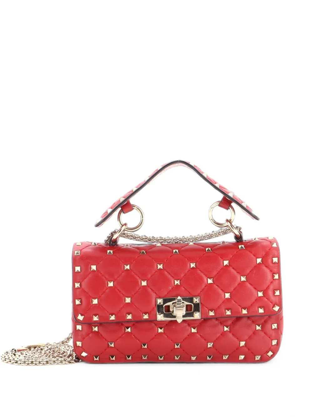 Rockstud Spike Flap Bag Quilted Leather Small crossbody bag