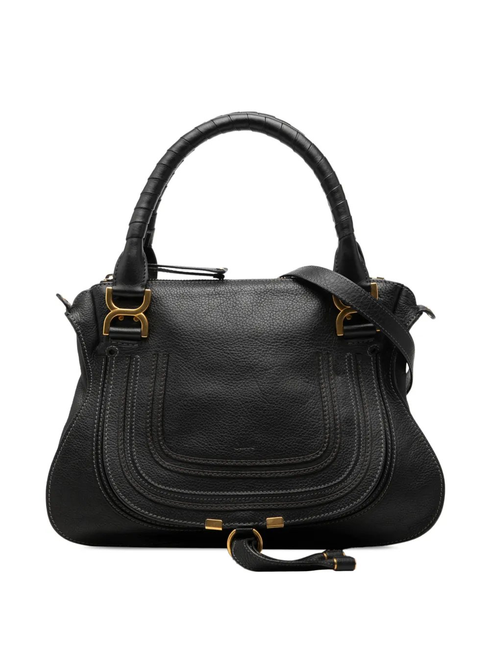 Chloe 2000-2026 Medium Grained Leather Marcie satchel