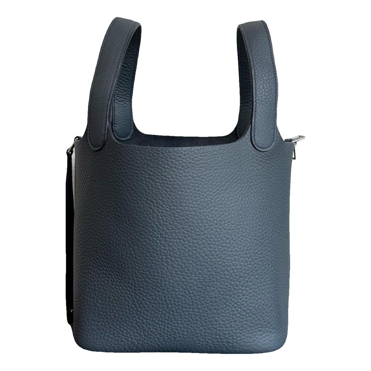 Picotin leather tote