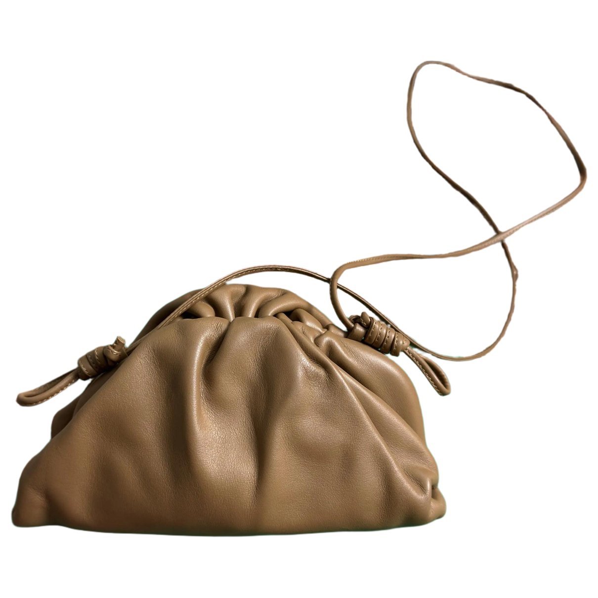 Pouch leather crossbody bag