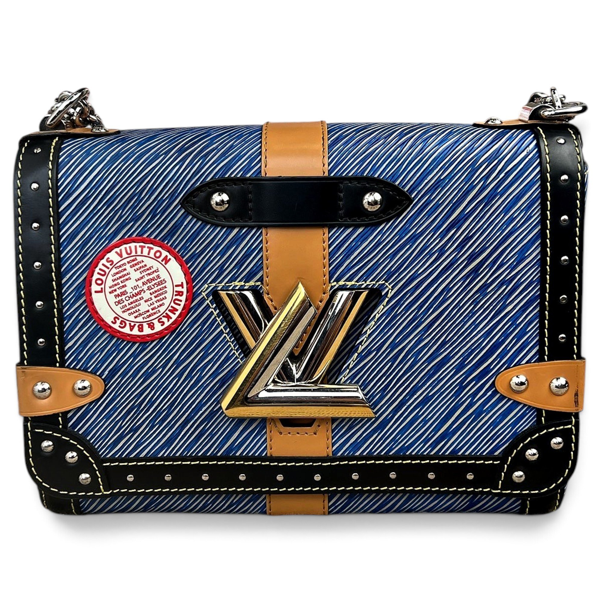 Twist leather handbag
