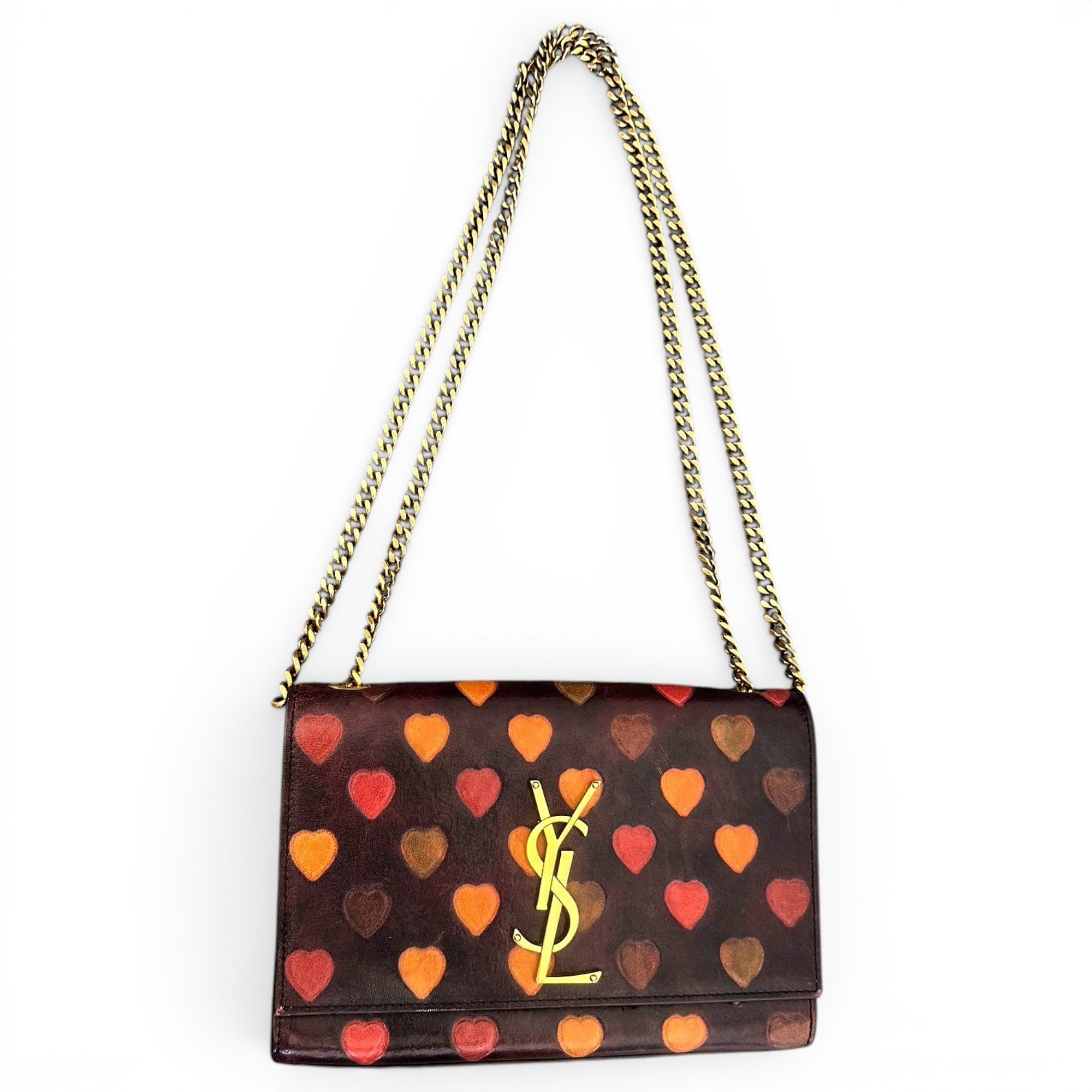 Leather clutch bag