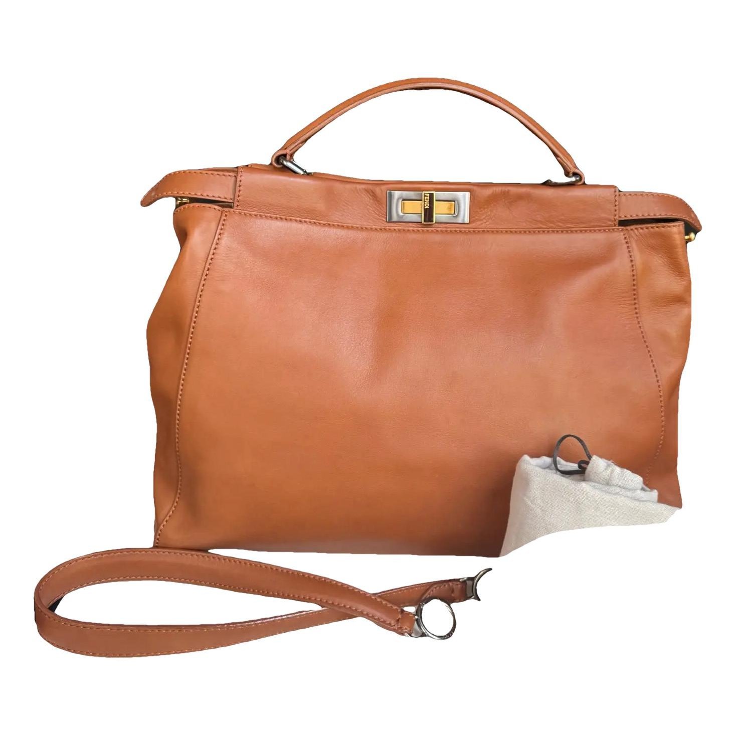 Peekaboo leather handbag