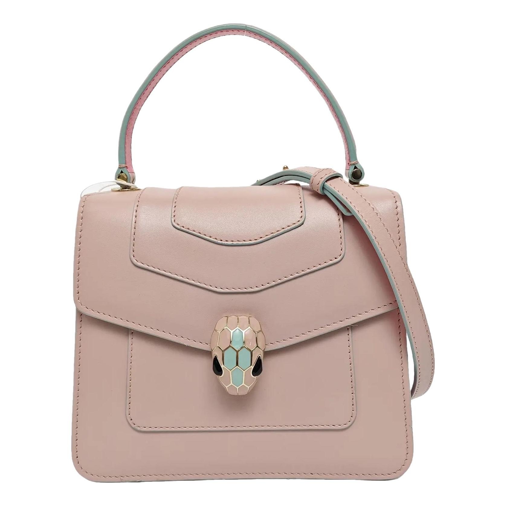 Serpenti leather handbag