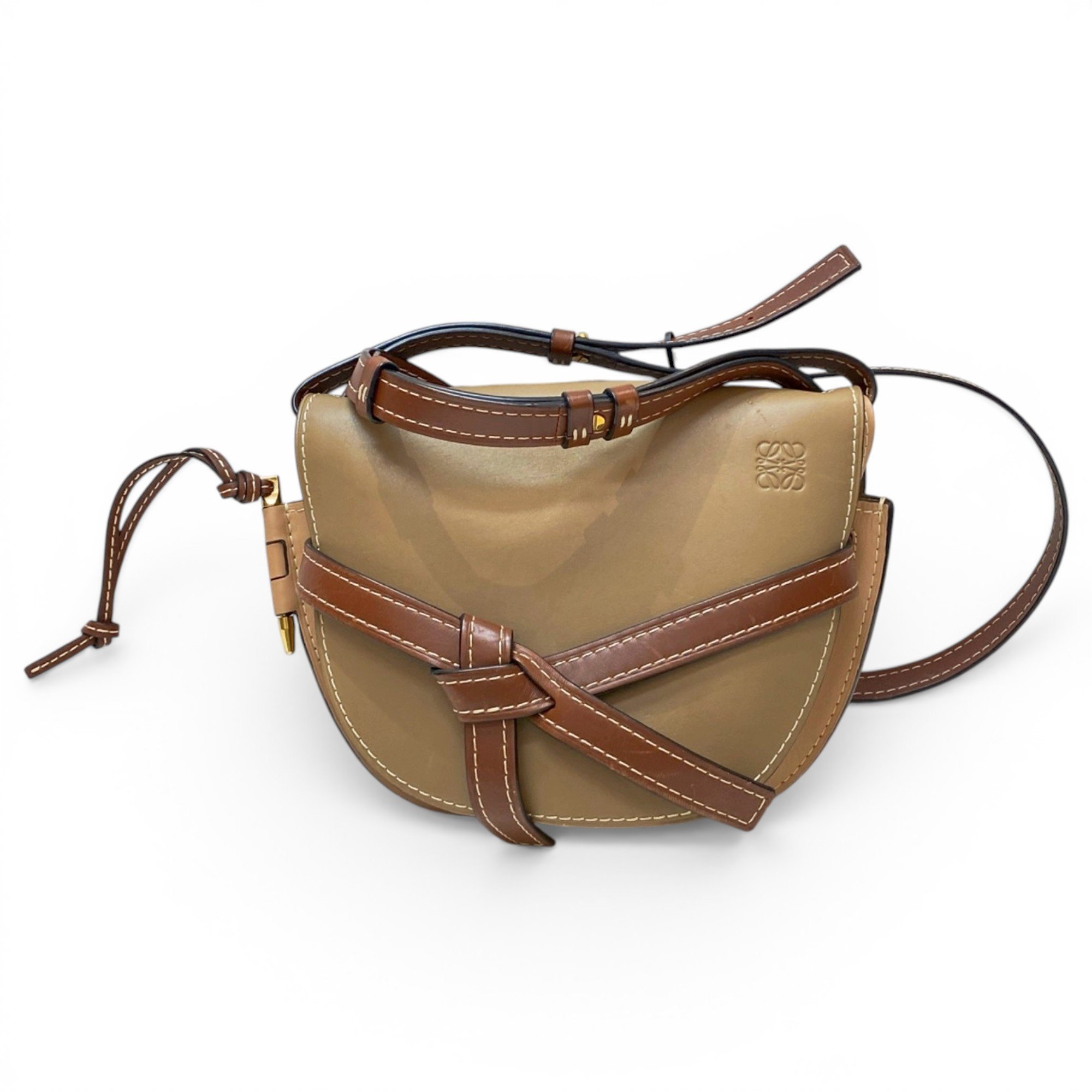 Gate leather crossbody bag