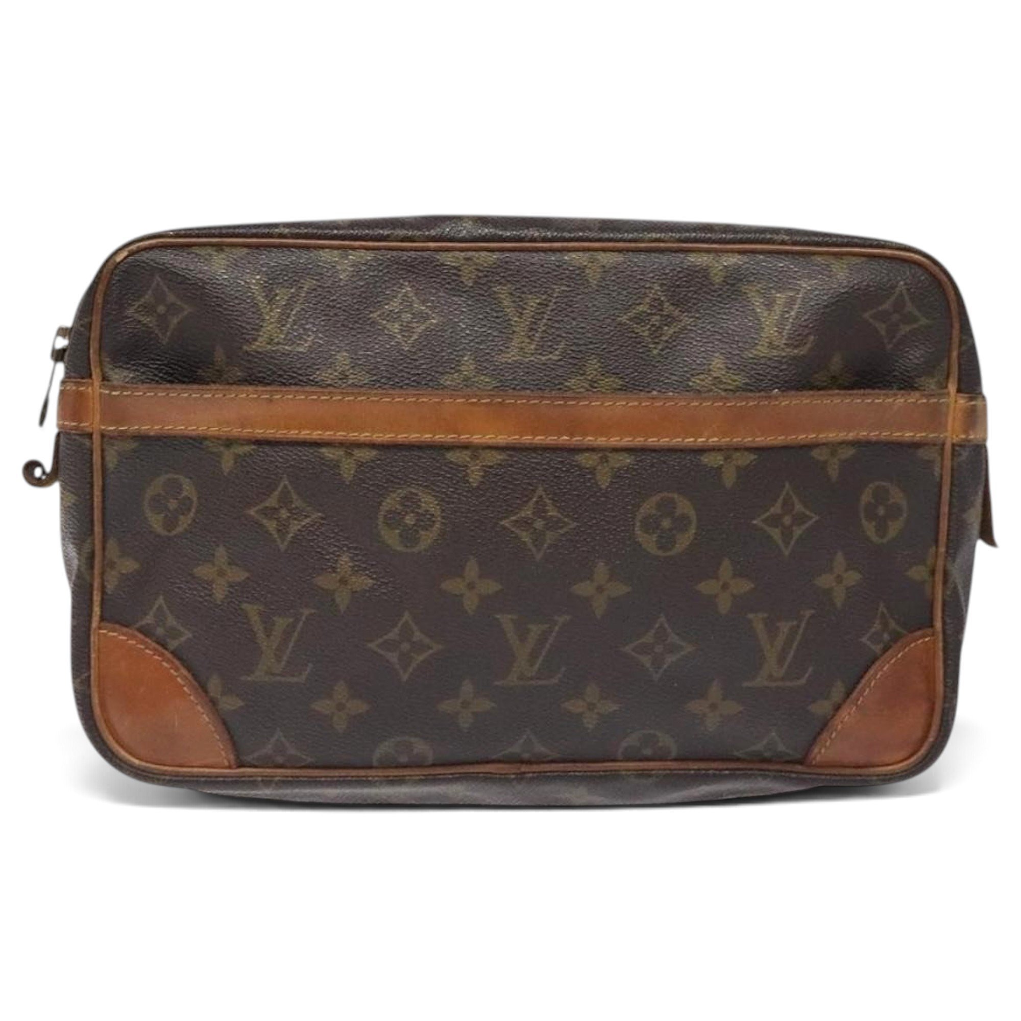 Leather clutch bag