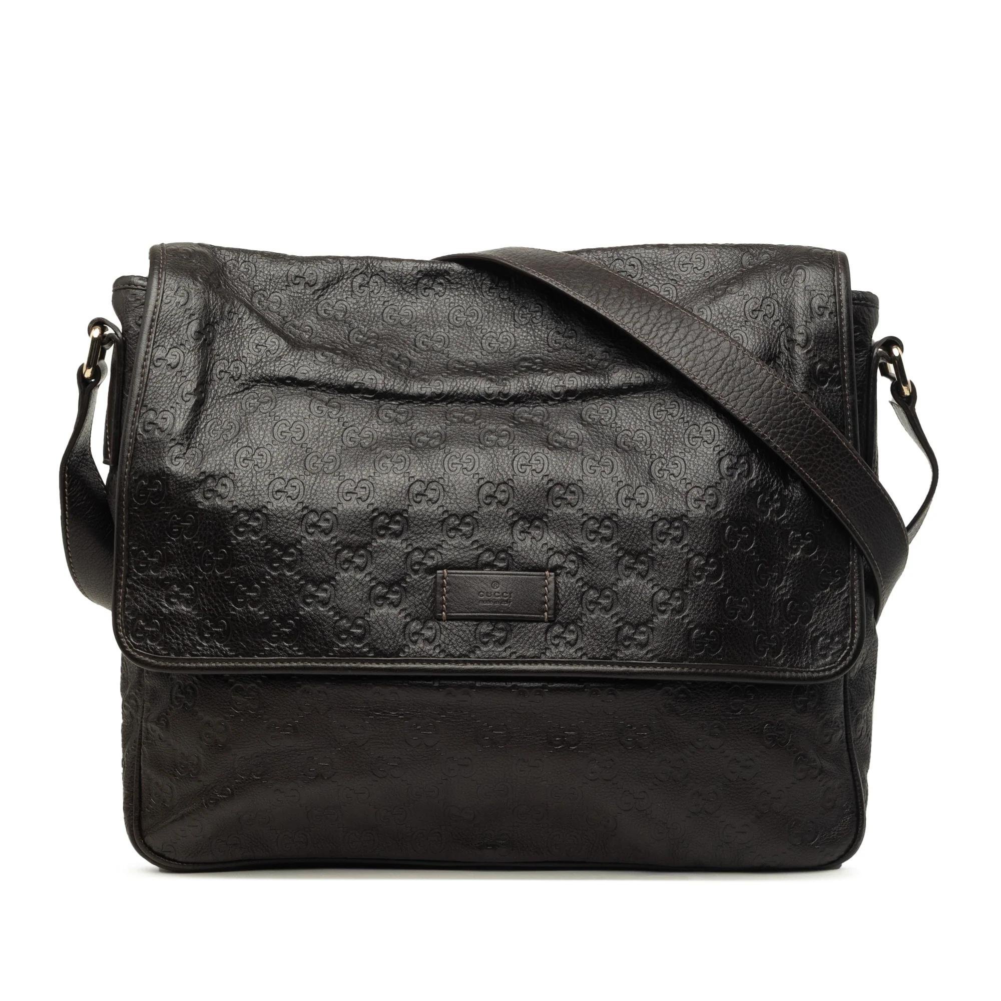 Gucci B leather crossbody bag