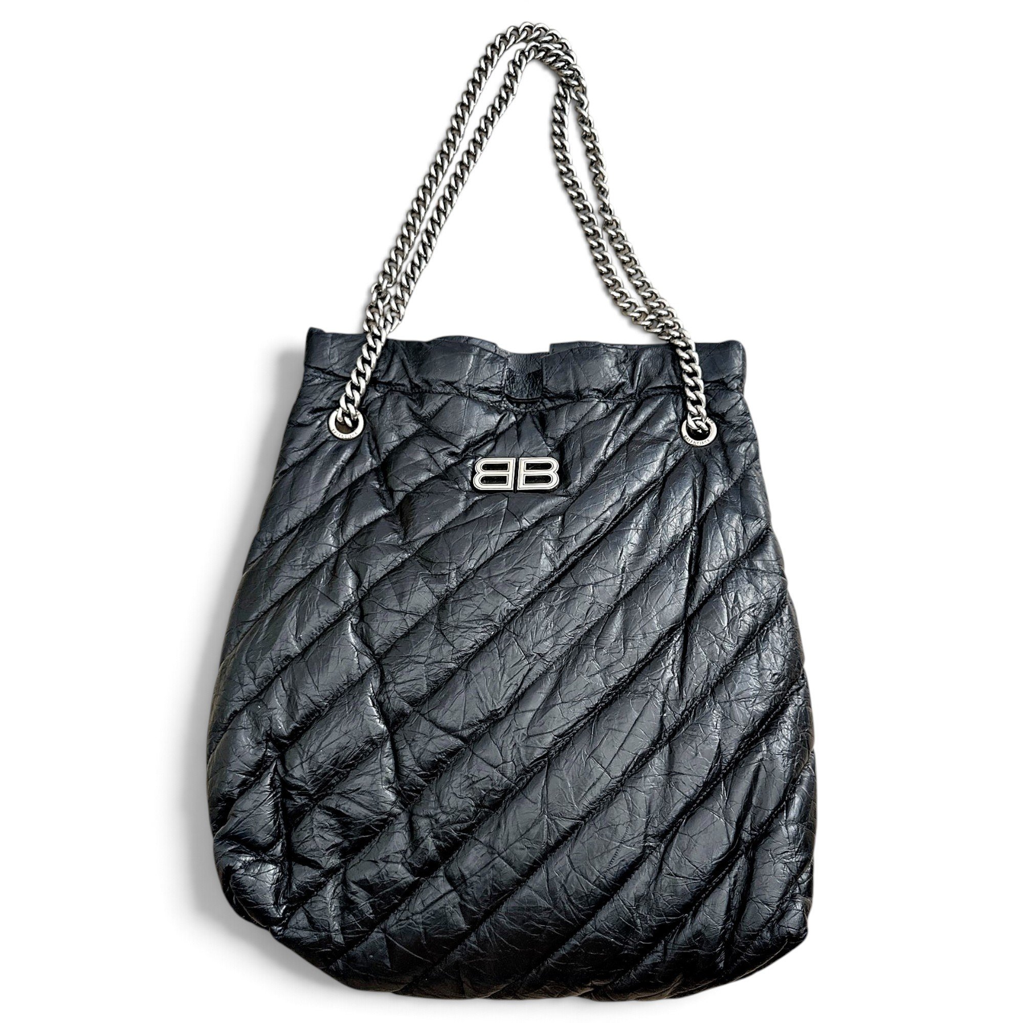 Balenciaga Touch Puffy leather handbag