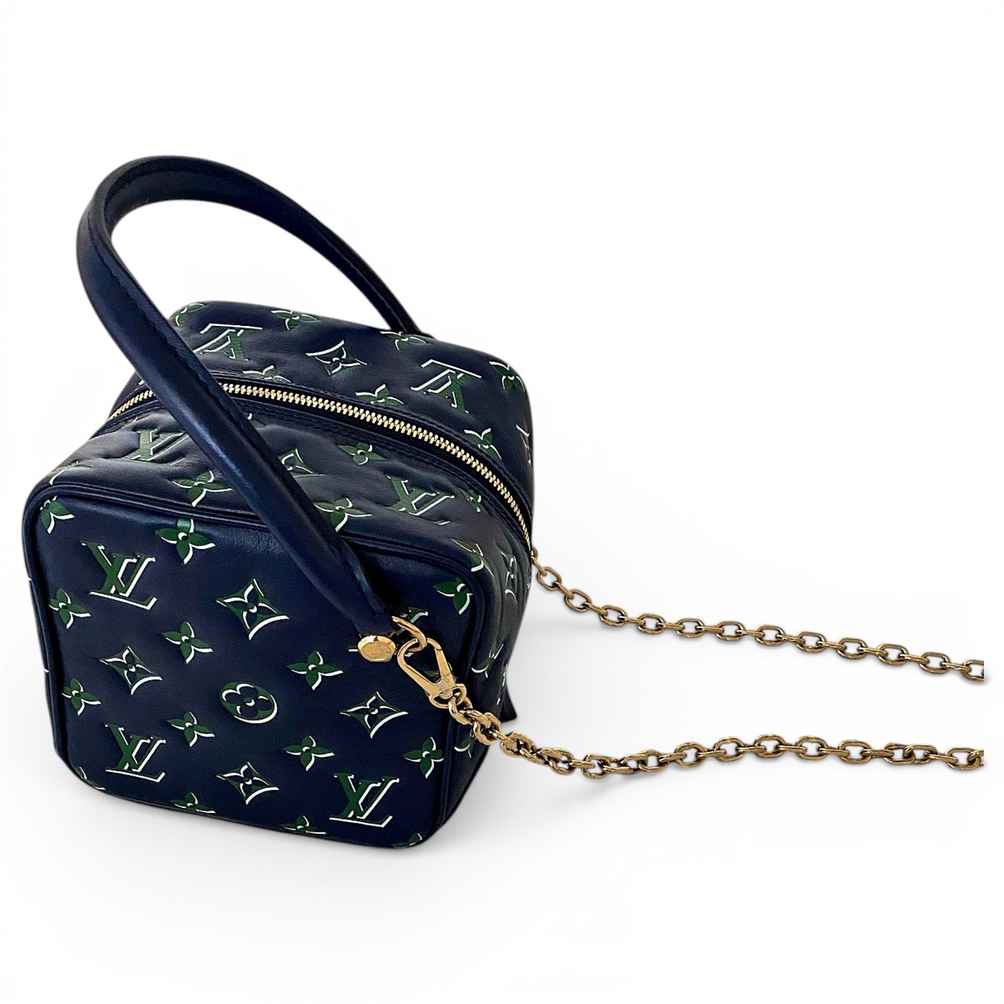 Square bag leather mini bag