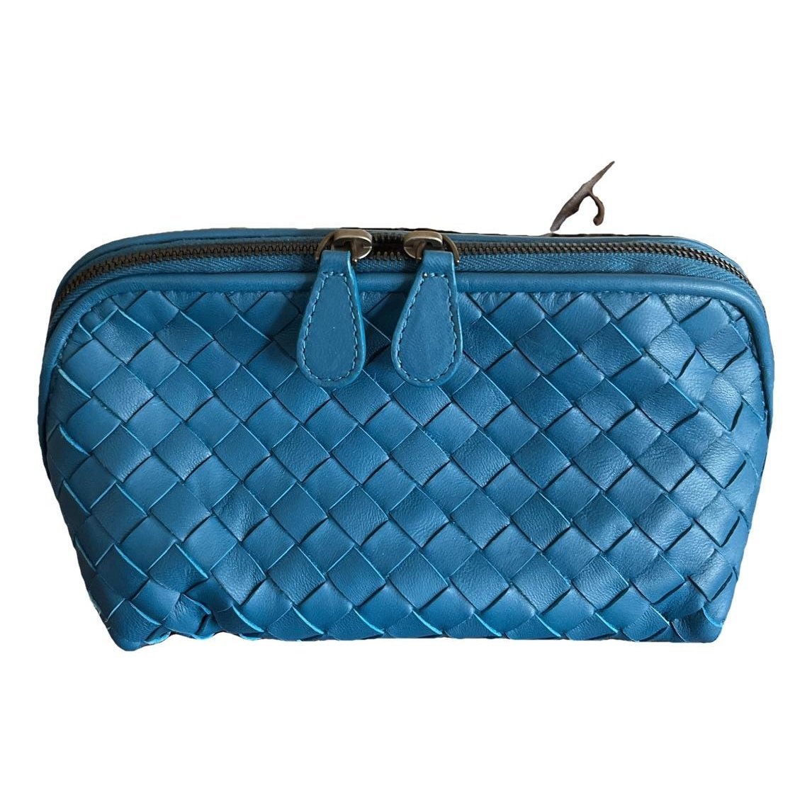 Leather clutch bag