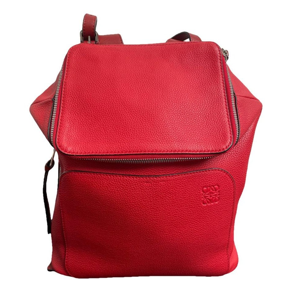 Leather backpack