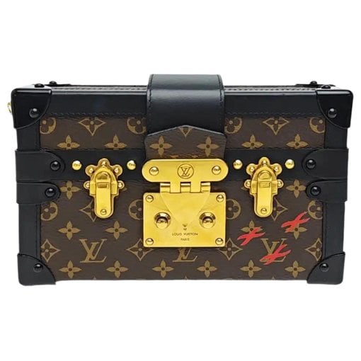 Petite Malle leather handbag