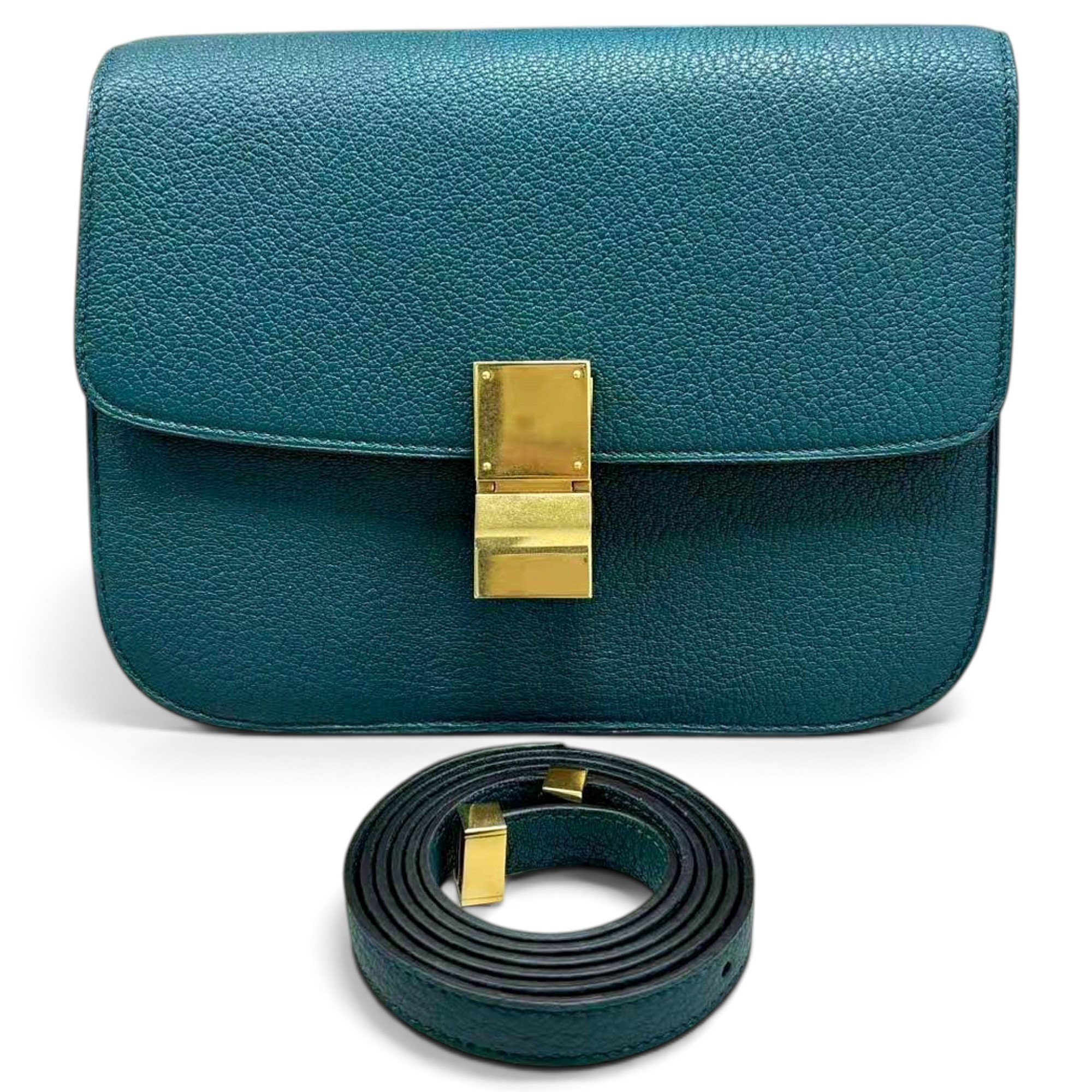 Classic leather crossbody bag
