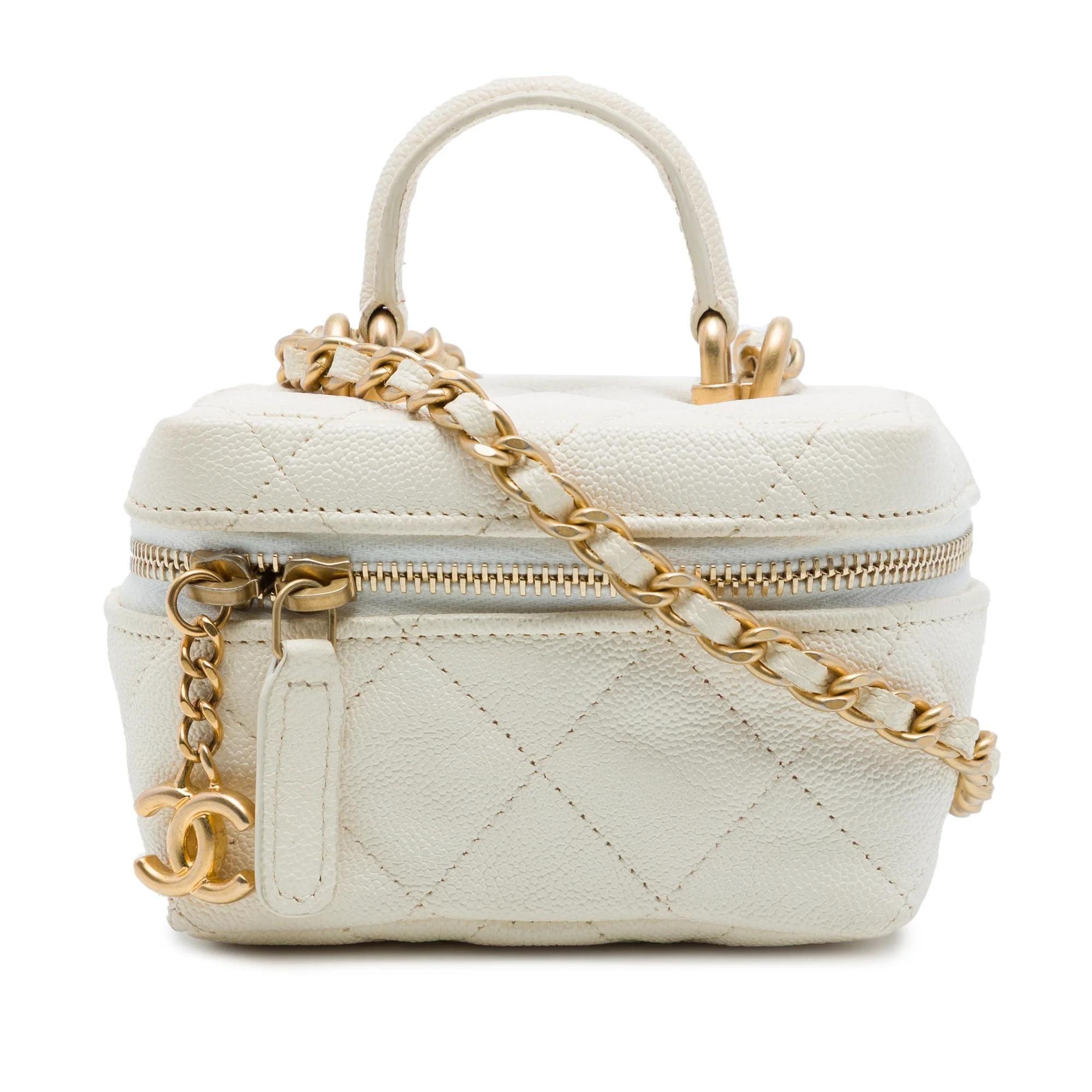 Vanity leather handbag
