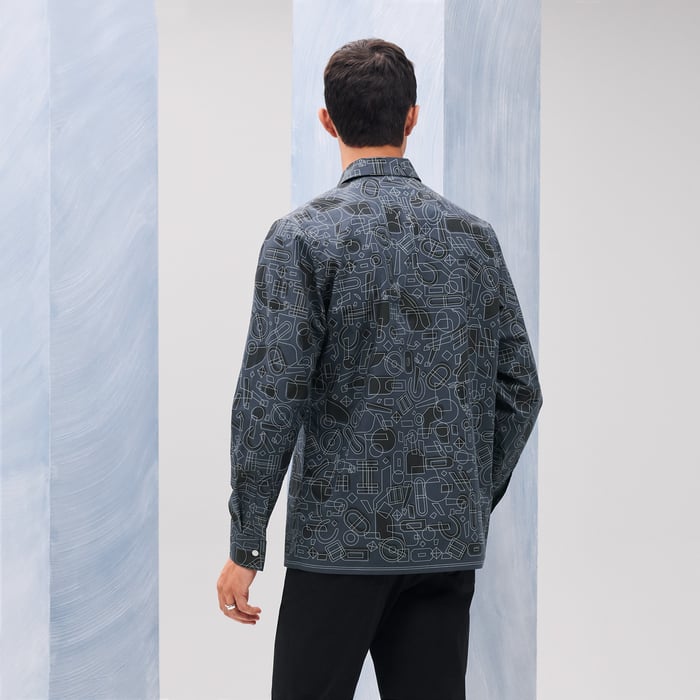 Océan "Fragments Equestres" Straight Cut Shirt