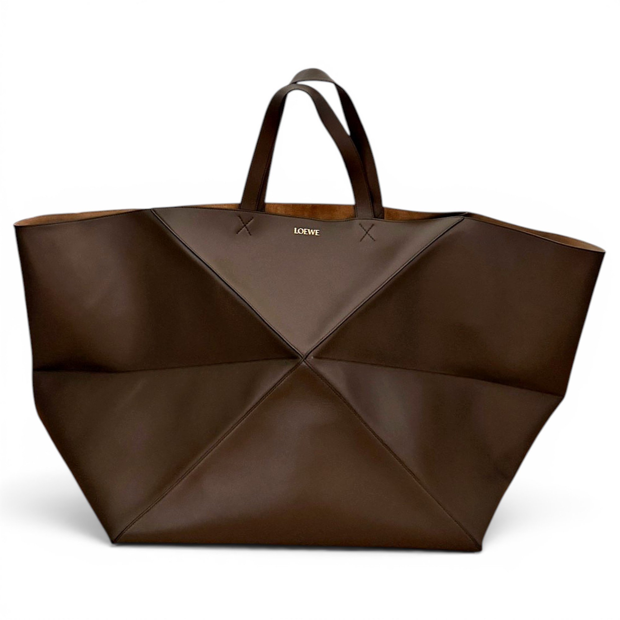Puzzle Fold leather handbag