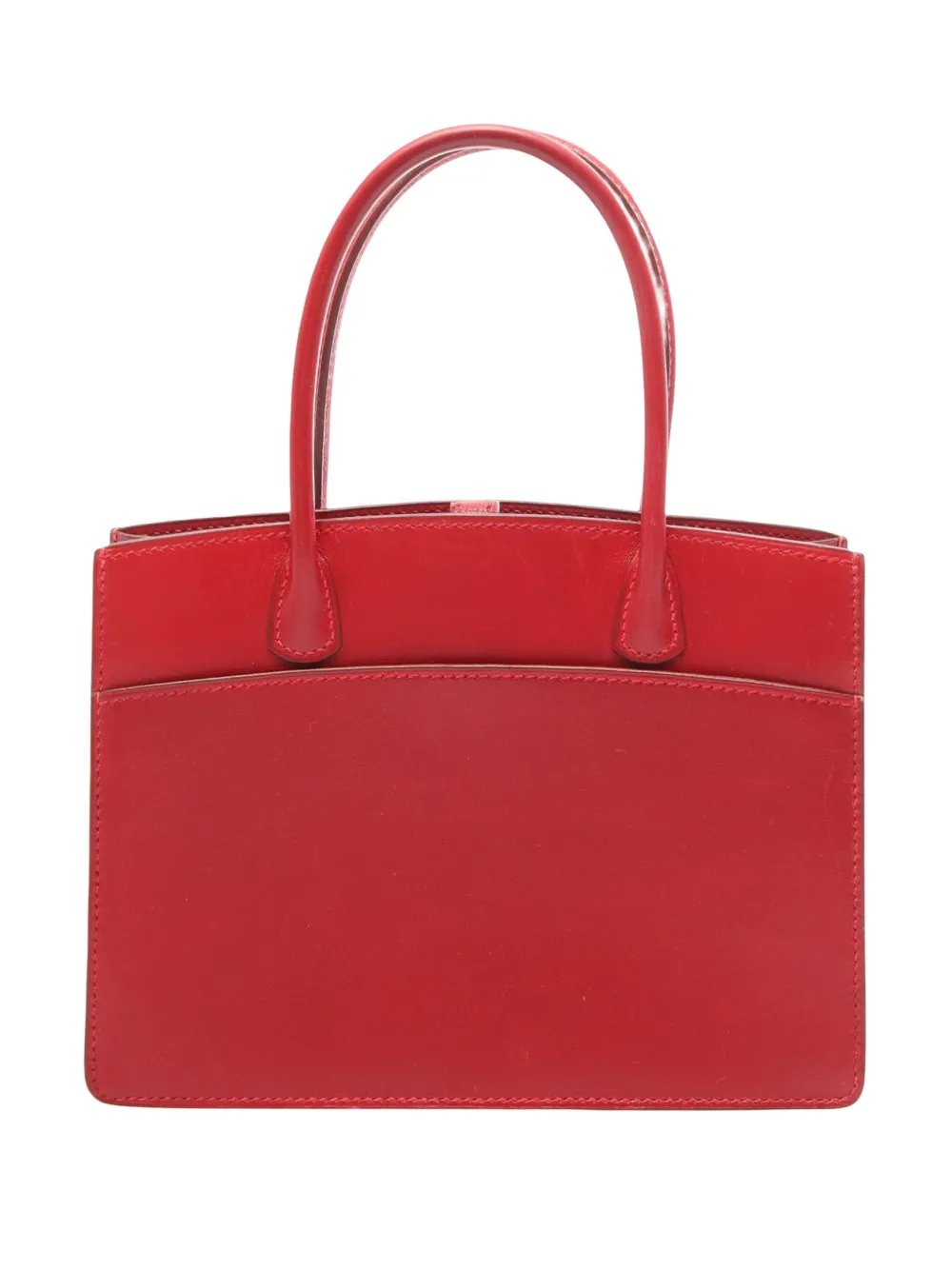 Hermes 2002 Box Calf White Bus TPM tote bag