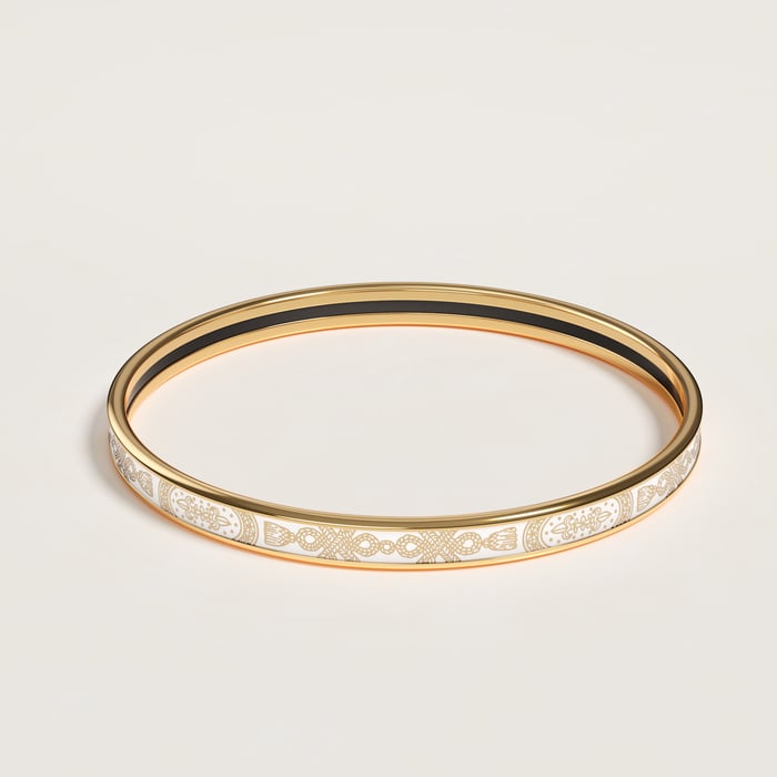 Orfèvre Jaune or Blanc Grand Apparat Bangle
