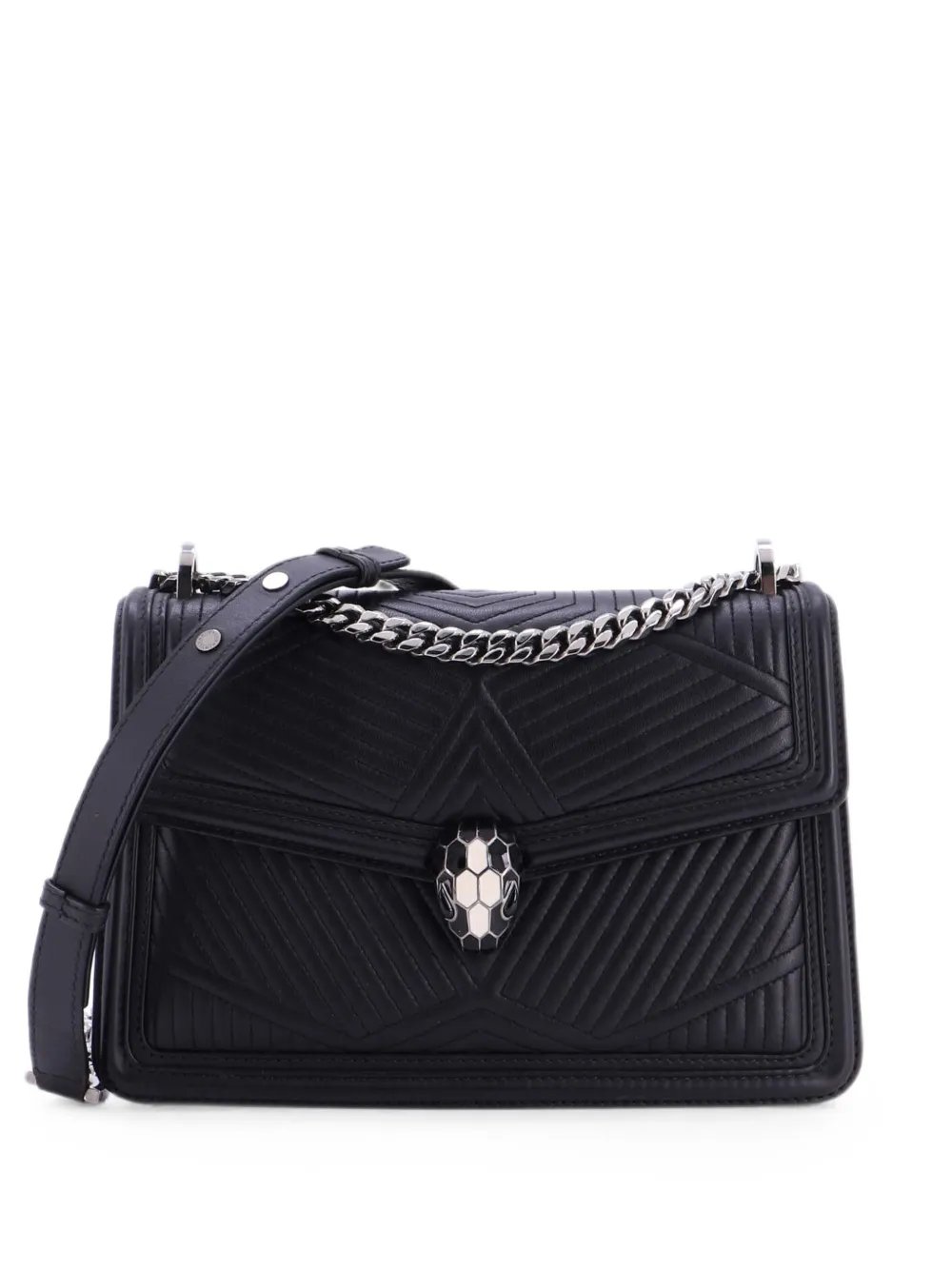Serpenti Forever Shoulder Bag Quilted Leather Small crossbody bag