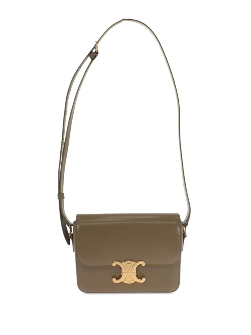 2019-2026 Teen Shiny Calfskin Triomphe crossbody bag