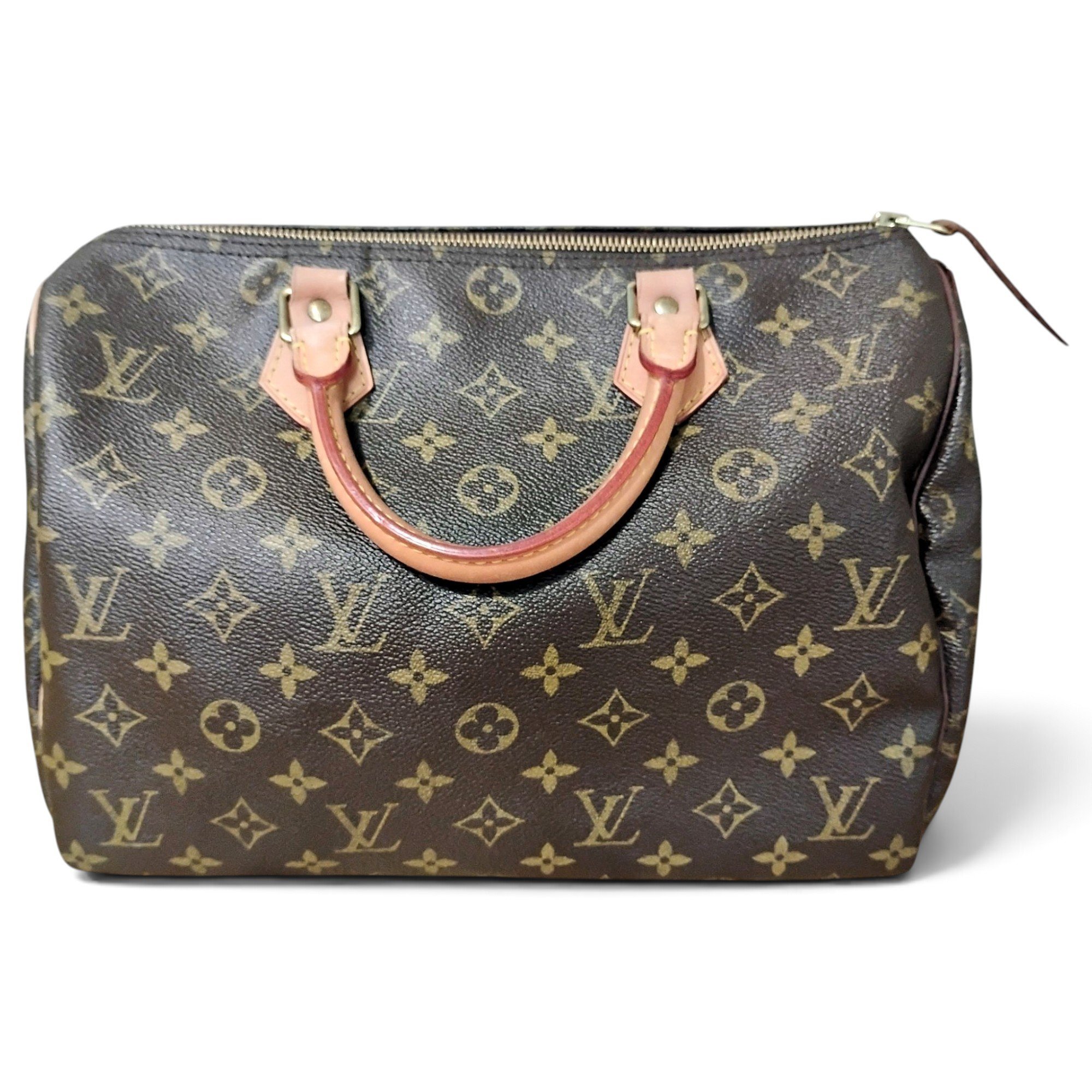 Speedy leather handbag