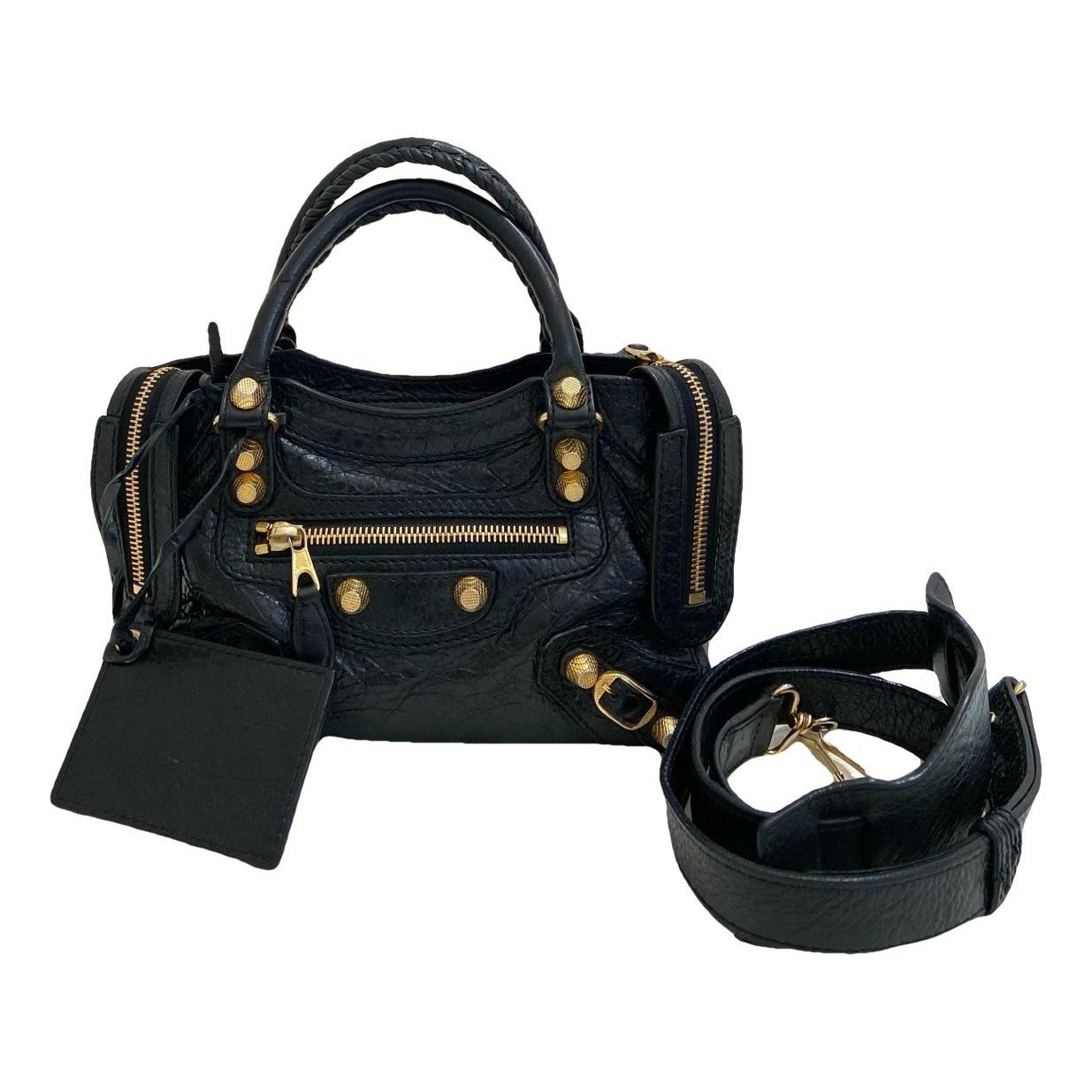 Classic Metalic leather handbag