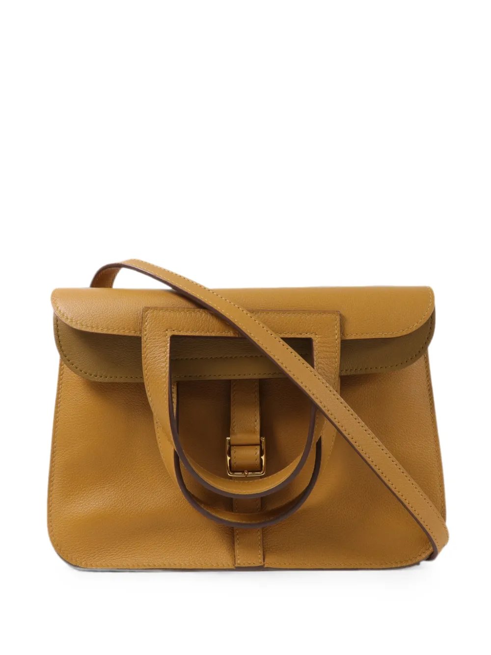 Hermes 2021 Halzan 25 leather tote bag