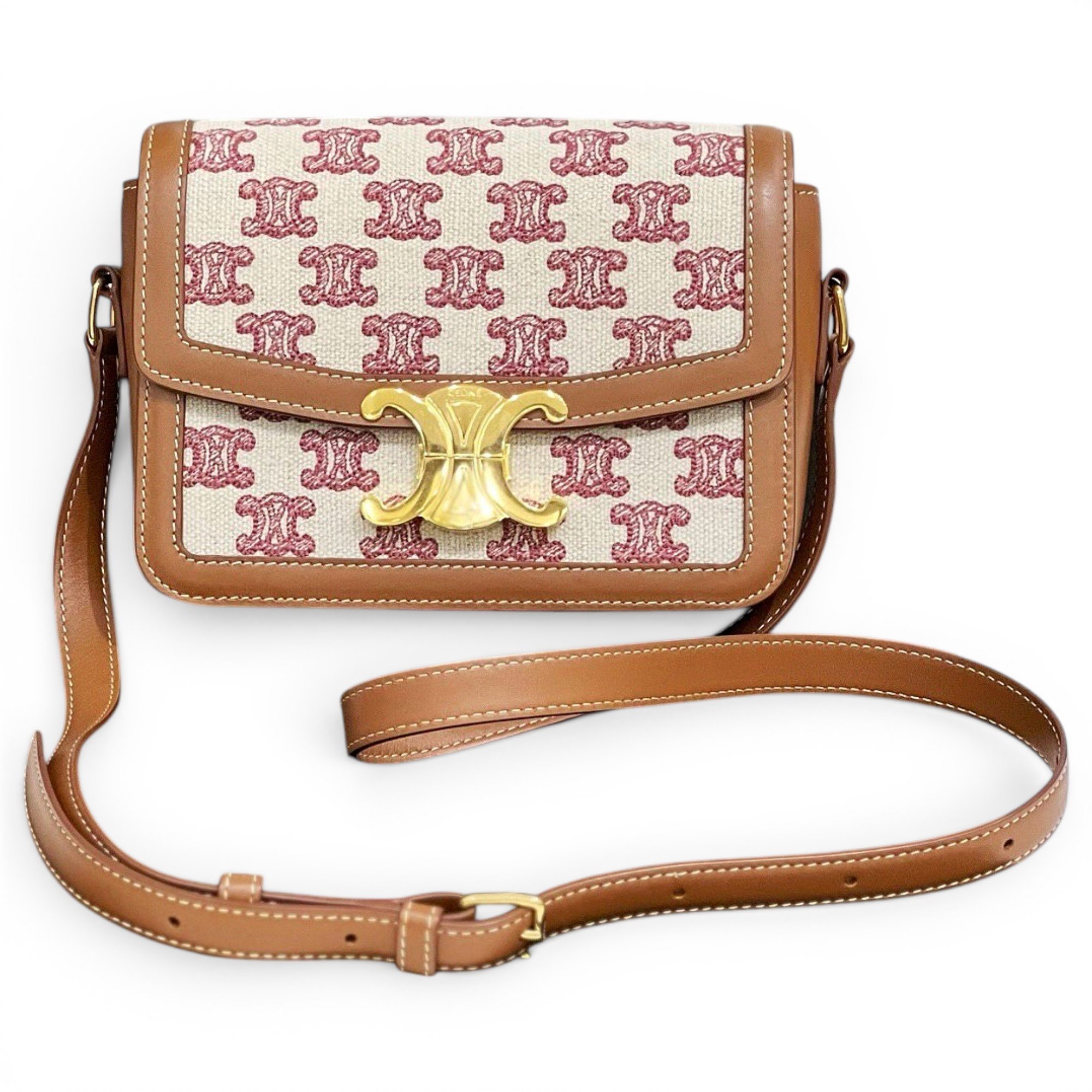 Triomphe cloth handbag