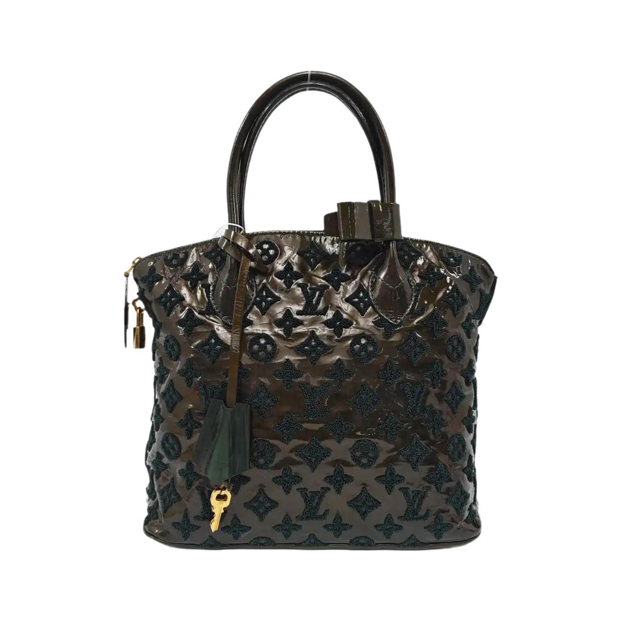 Lockit patent leather handbag