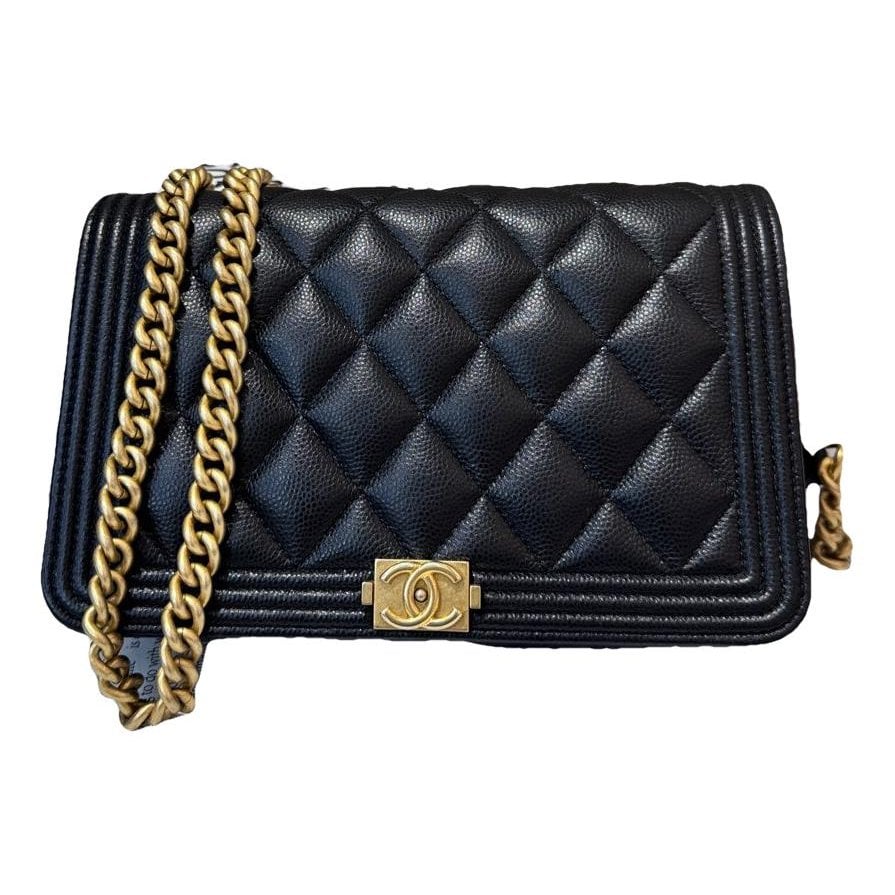 Wallet On Chain Boy pony-style calfskin handbag