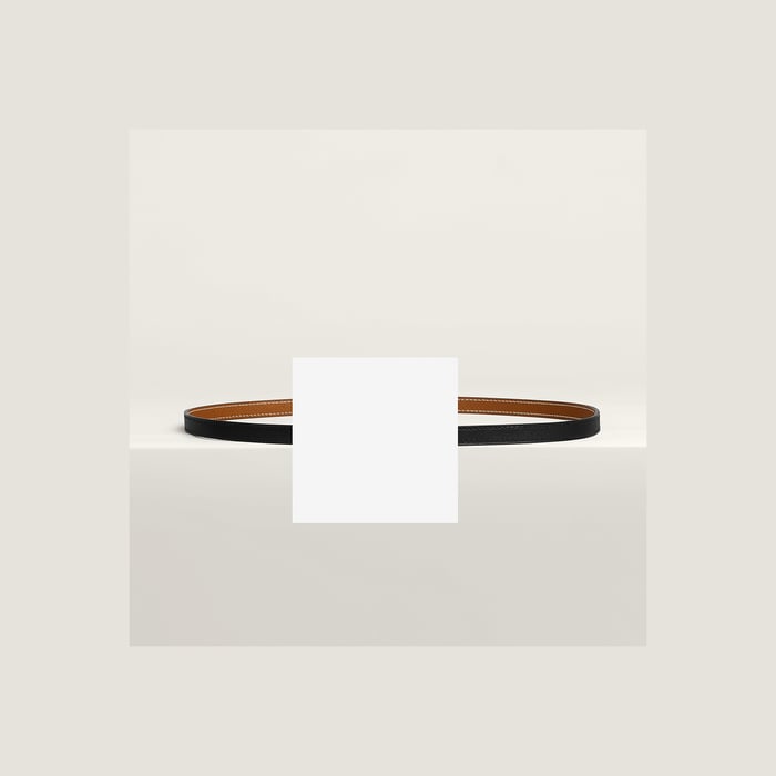 Bubble Belt Buckle & Reversible Leather Strap 13 MM