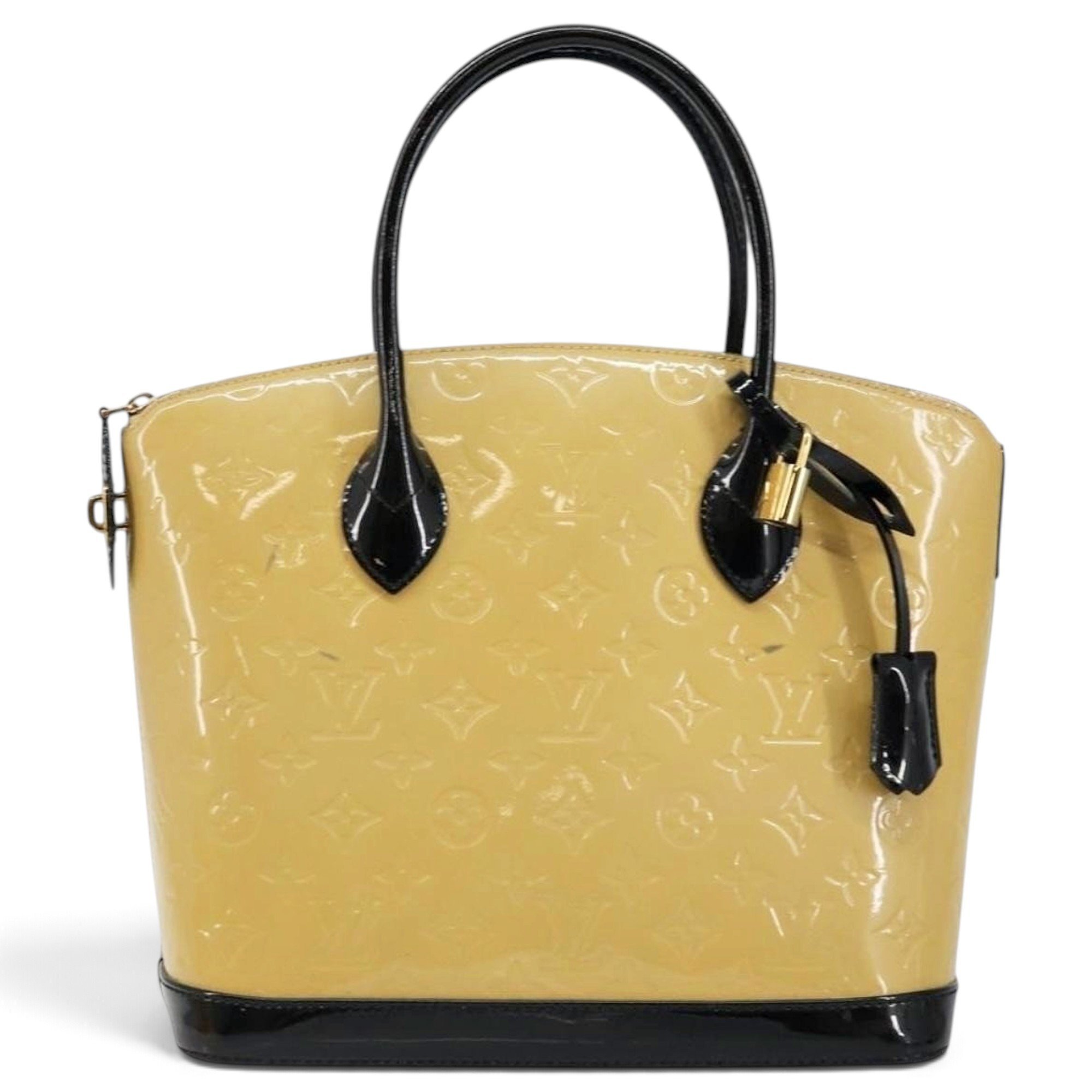 Lockit patent leather tote