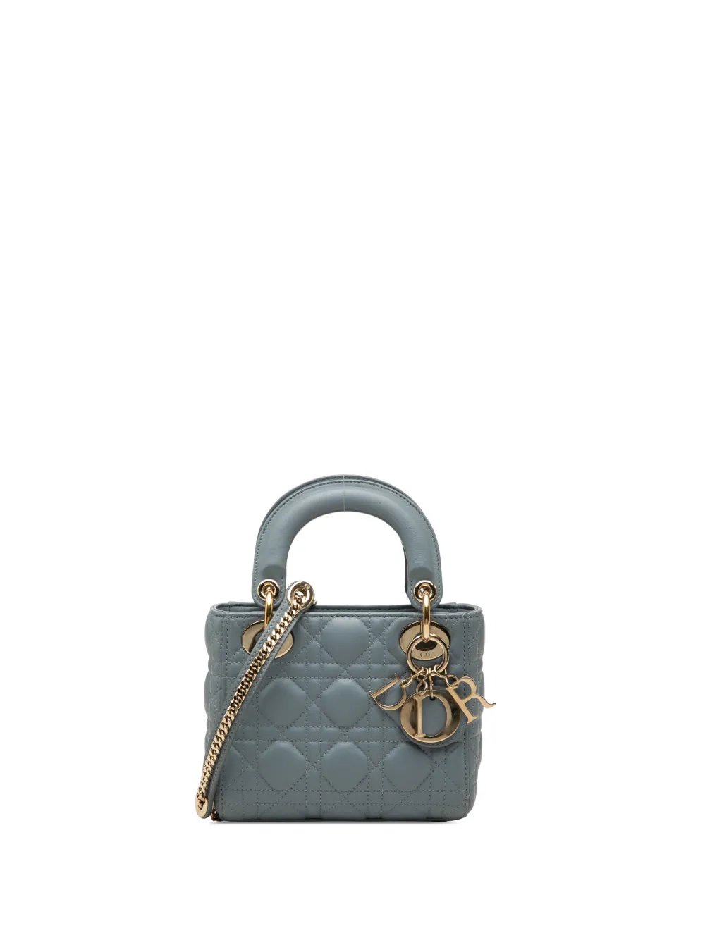 2018 Mini Lambskin Cannage Lady Dior satchel